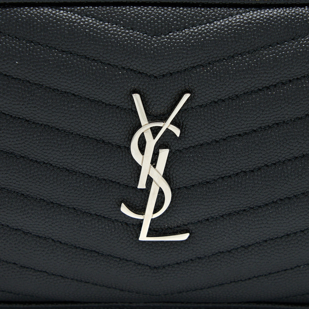 SAINT LAURENT/YSL MINI LOU BAG CALFSKIN BLACK SHW