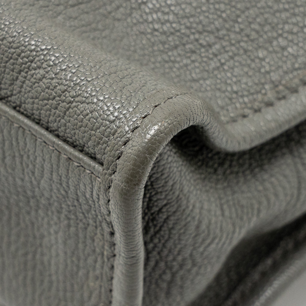 BALENCIAGA MINI CITY BAG CALFSKIN GREY GHW