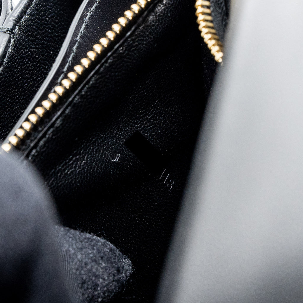 CELINE MEDIUM CLASSIC BOX CALFSKIN BLACK BRUSHED GHW