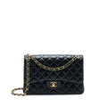 CHANEL JUMBO CLASSIC DOUBLE FLAP BAG LAMBSKIN BLACK GHW