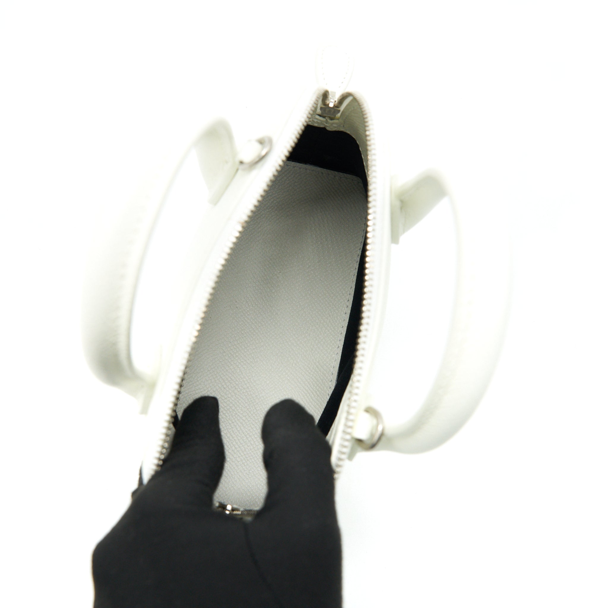 BALENCIAGA VILLE TOP HANDLE TOP HANDLE TOTE XXS WHITE