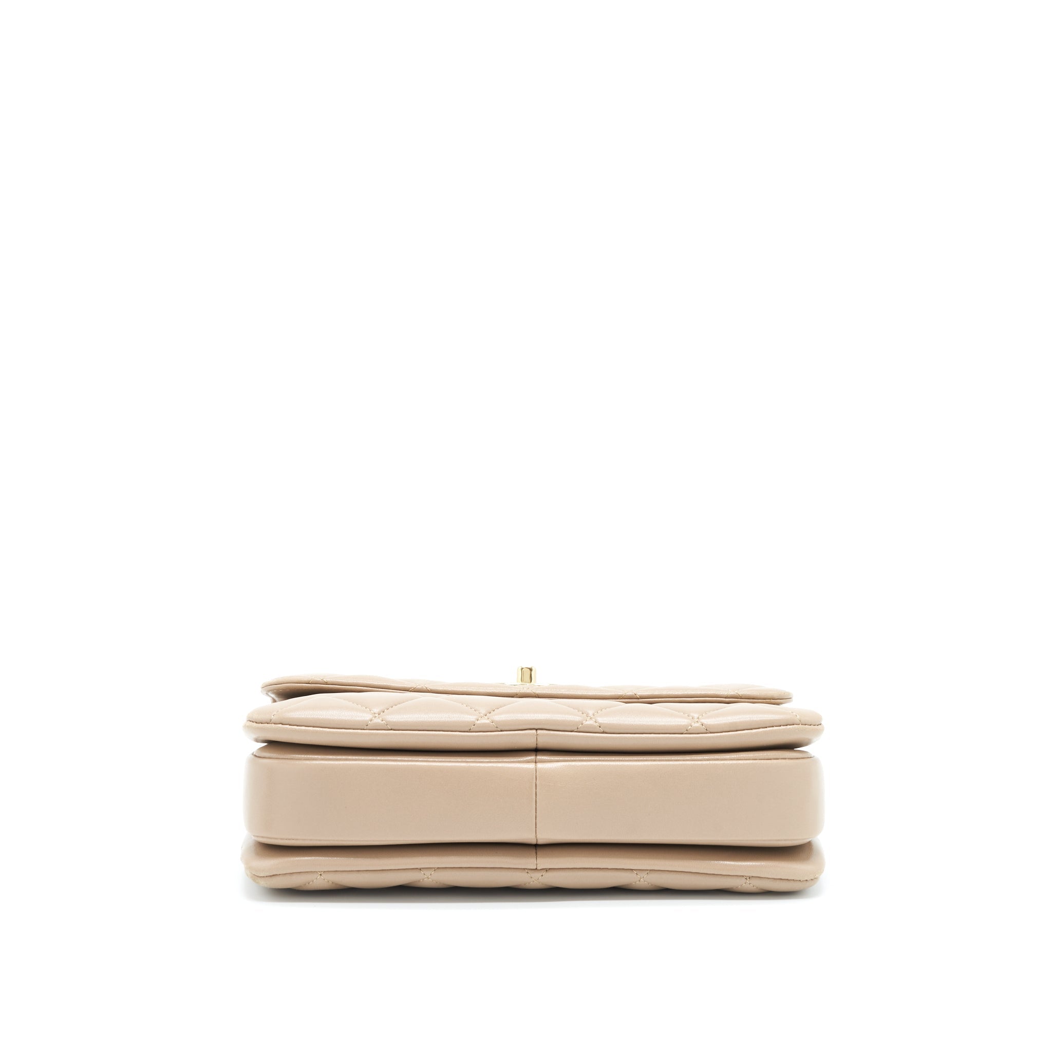 CHANEL TRENDY CC FLAP BAG LAMBSKIN BEIGE LGHW