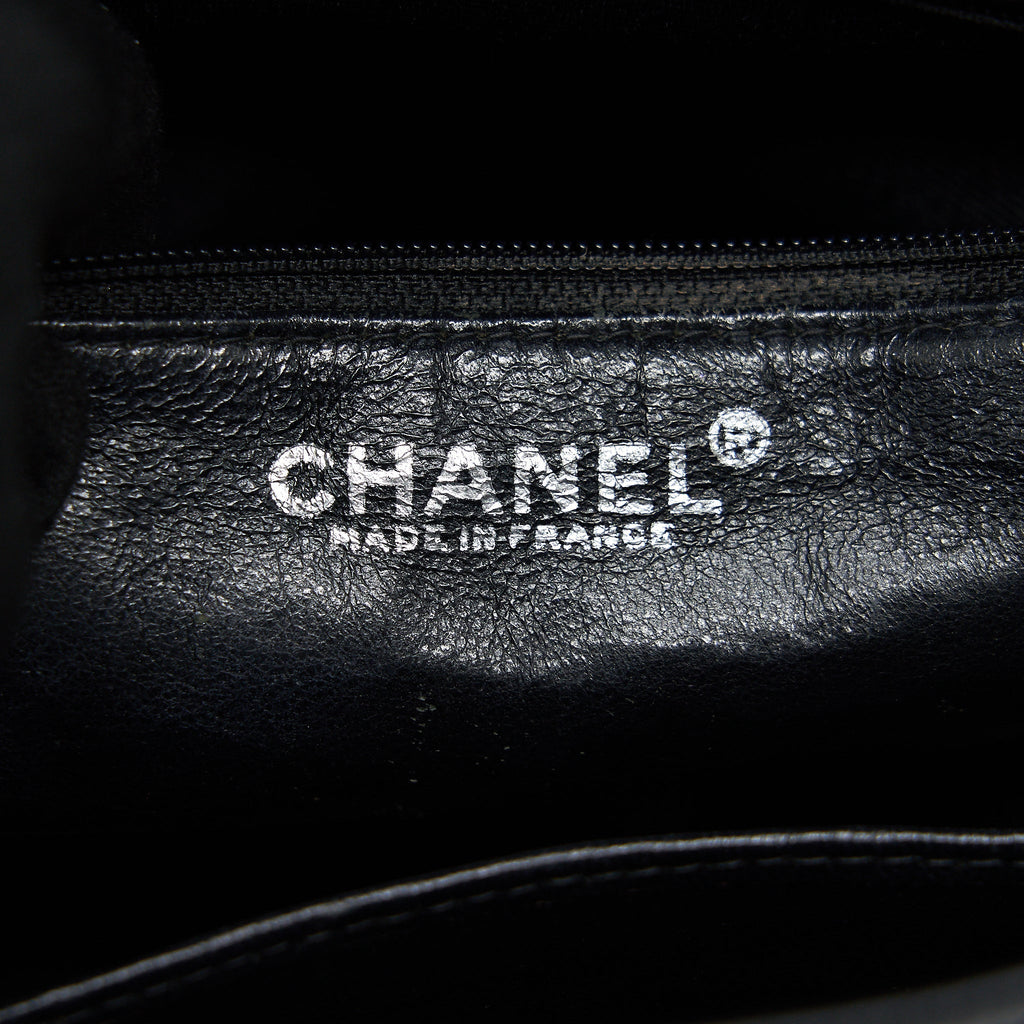 CHANEL VINTAG MEDALLION TOTE BAG CAVIAR BLACK SHW