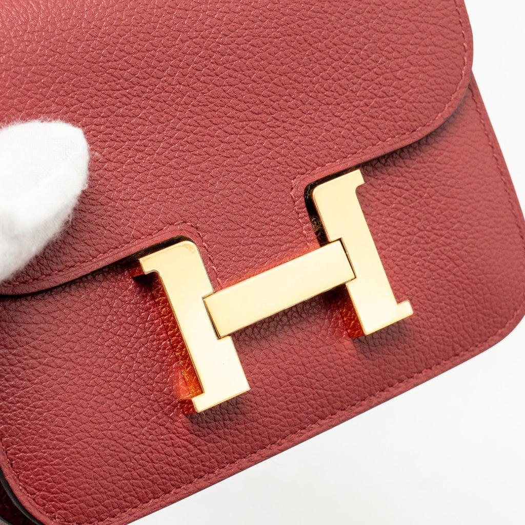 HERMES CONSTANCE SLIM EVERCOLOR K1 ROUGE GRENAT GHW