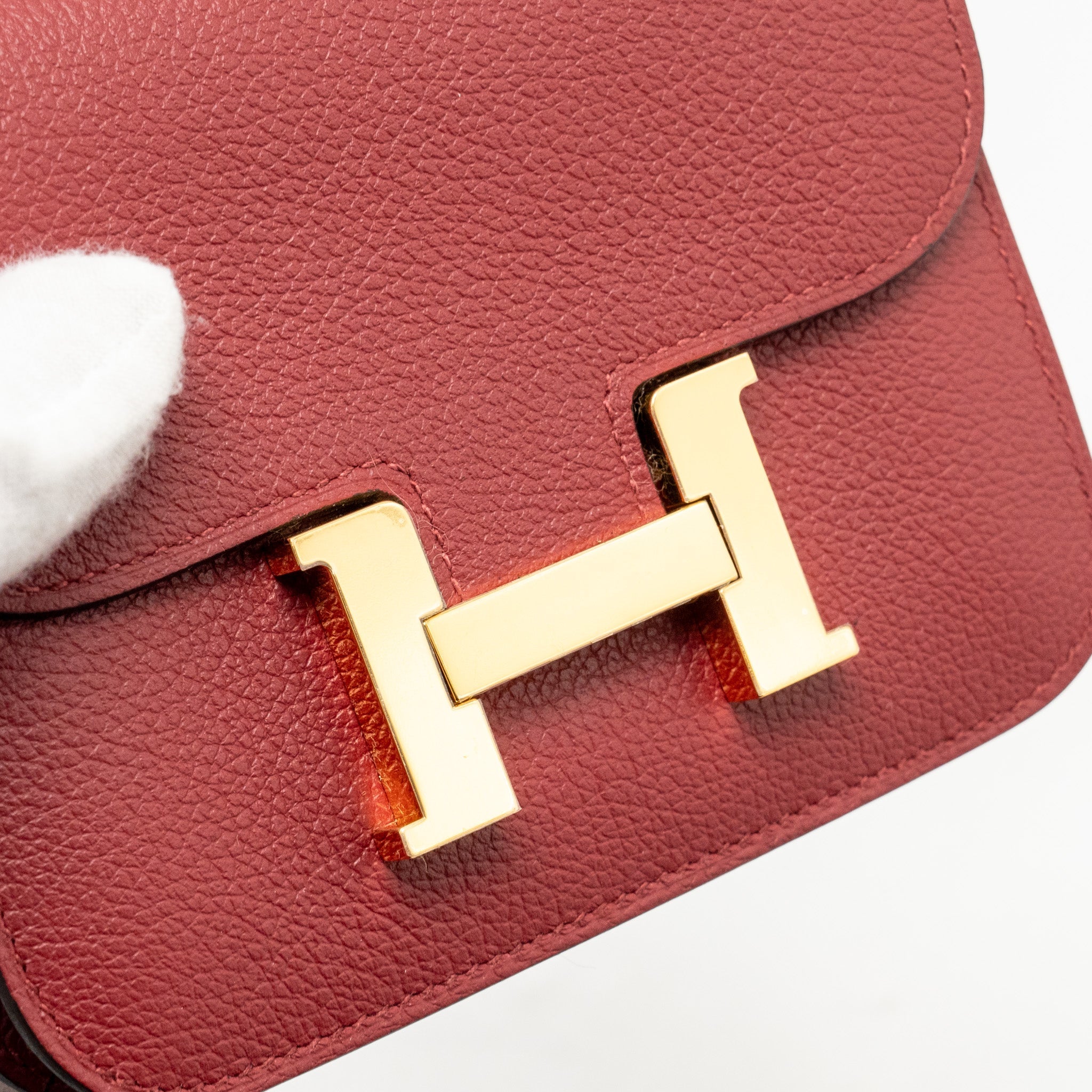 HERMES CONSTANCE SLIM EVERCOLOR K1 ROUGE GRENAT GHW