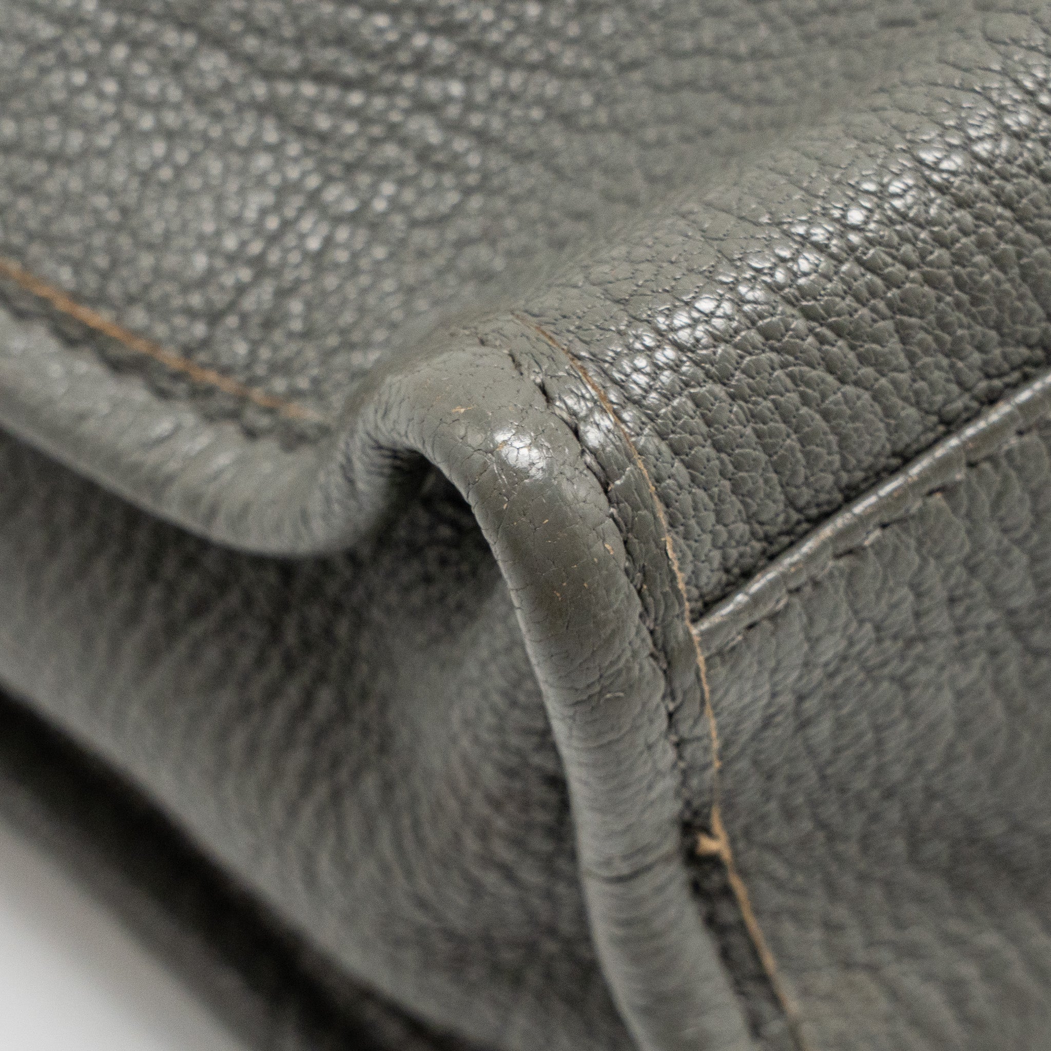 BALENCIAGA MINI CITY BAG CALFSKIN GREY GHW
