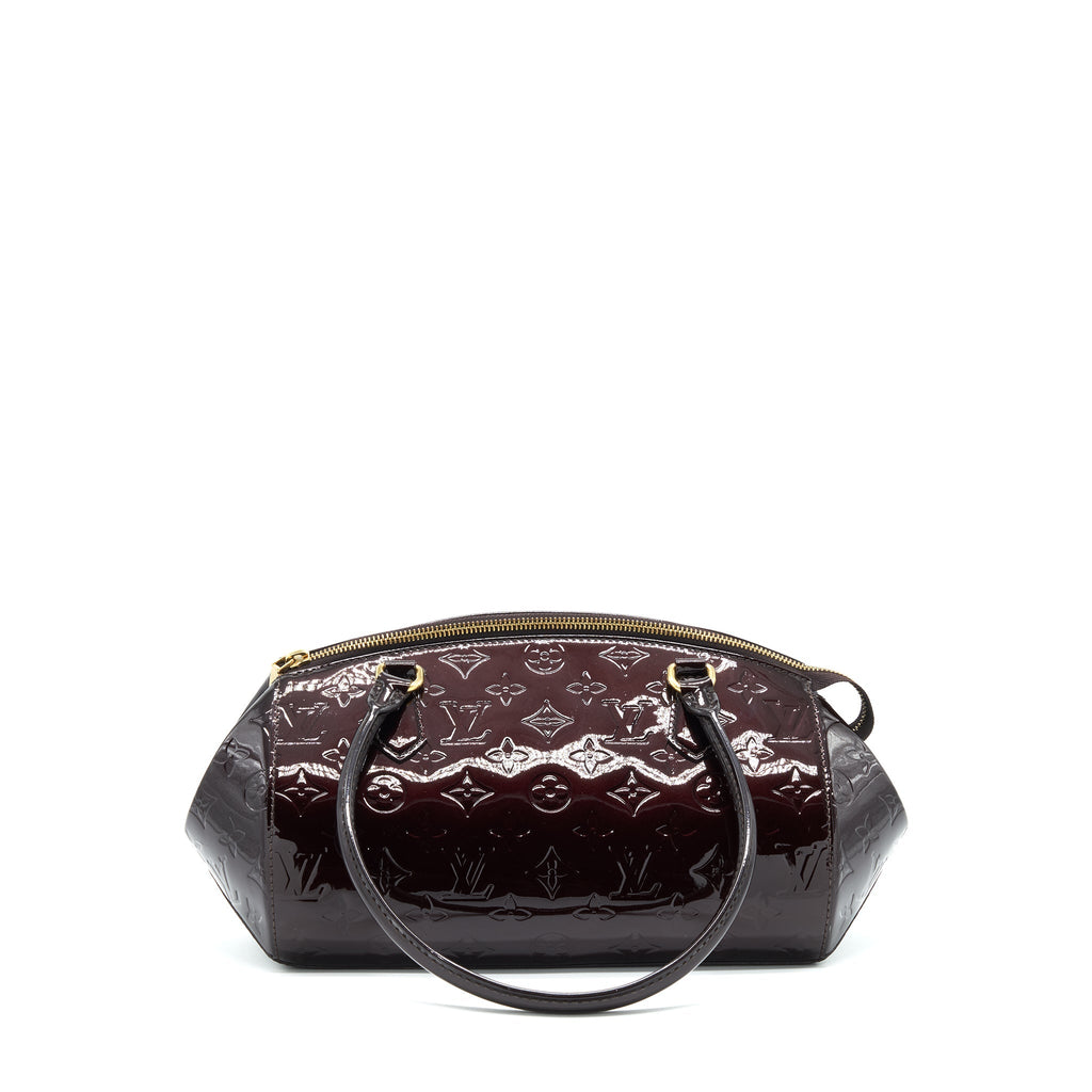 LOUIS VUITTON BOWLING TOTE SHOULDER BAG PATENT LEATHER