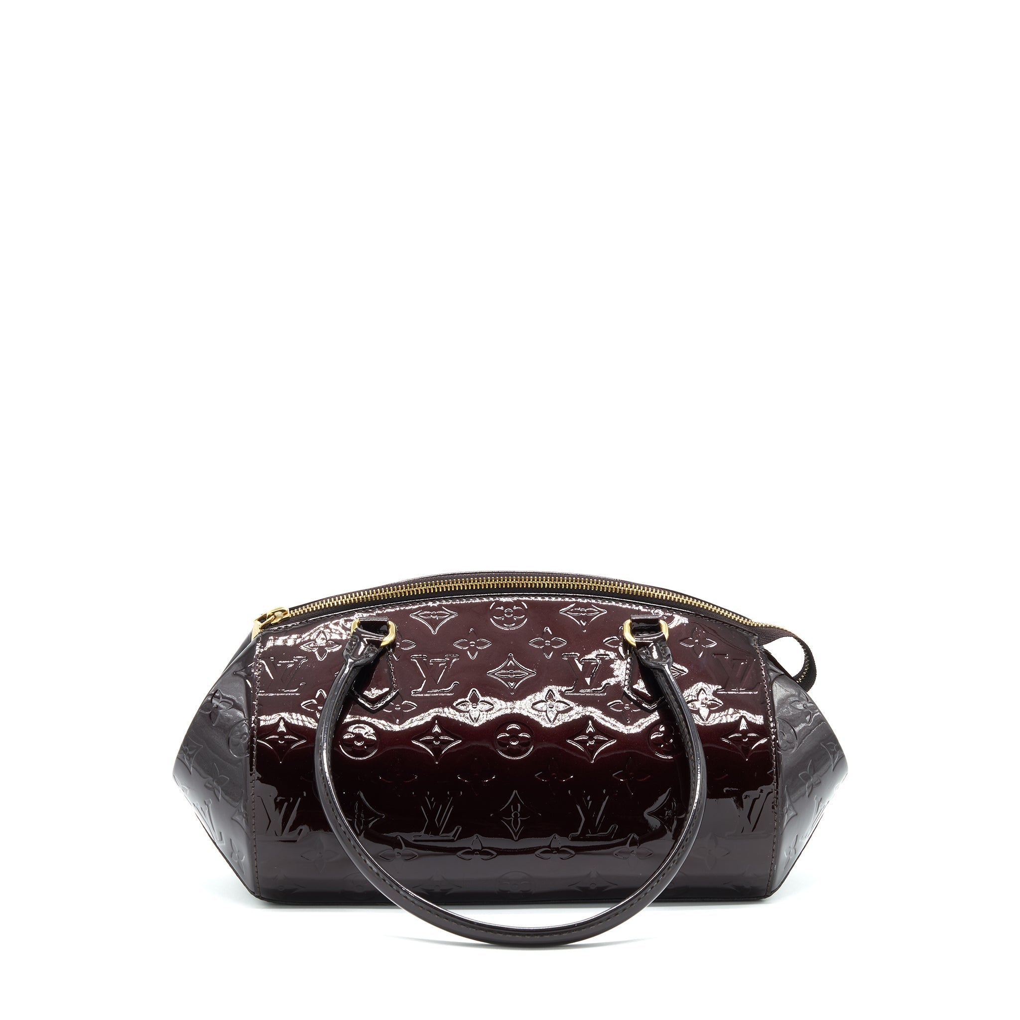 LOUIS VUITTON BOWLING TOTE SHOULDER BAG PATENT LEATHER