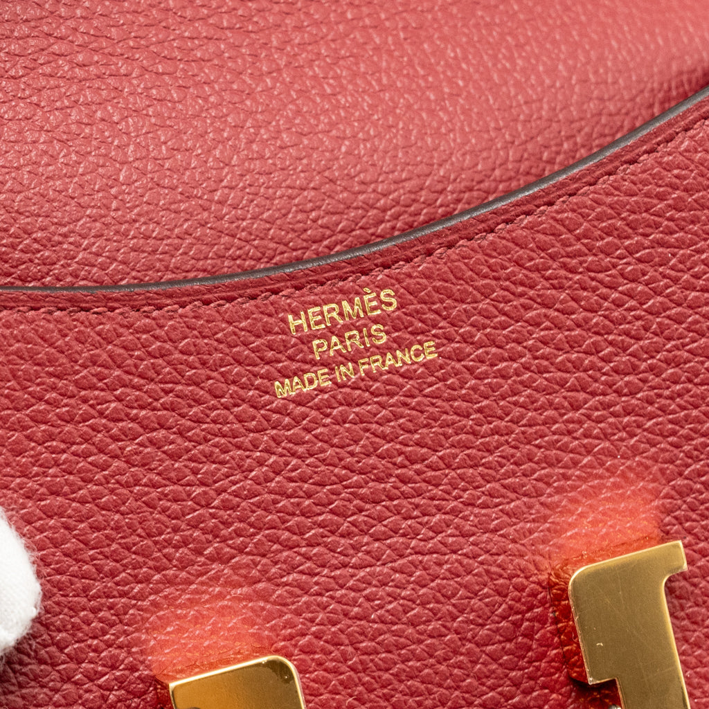 HERMES CONSTANCE SLIM EVERCOLOR K1 ROUGE GRENAT GHW