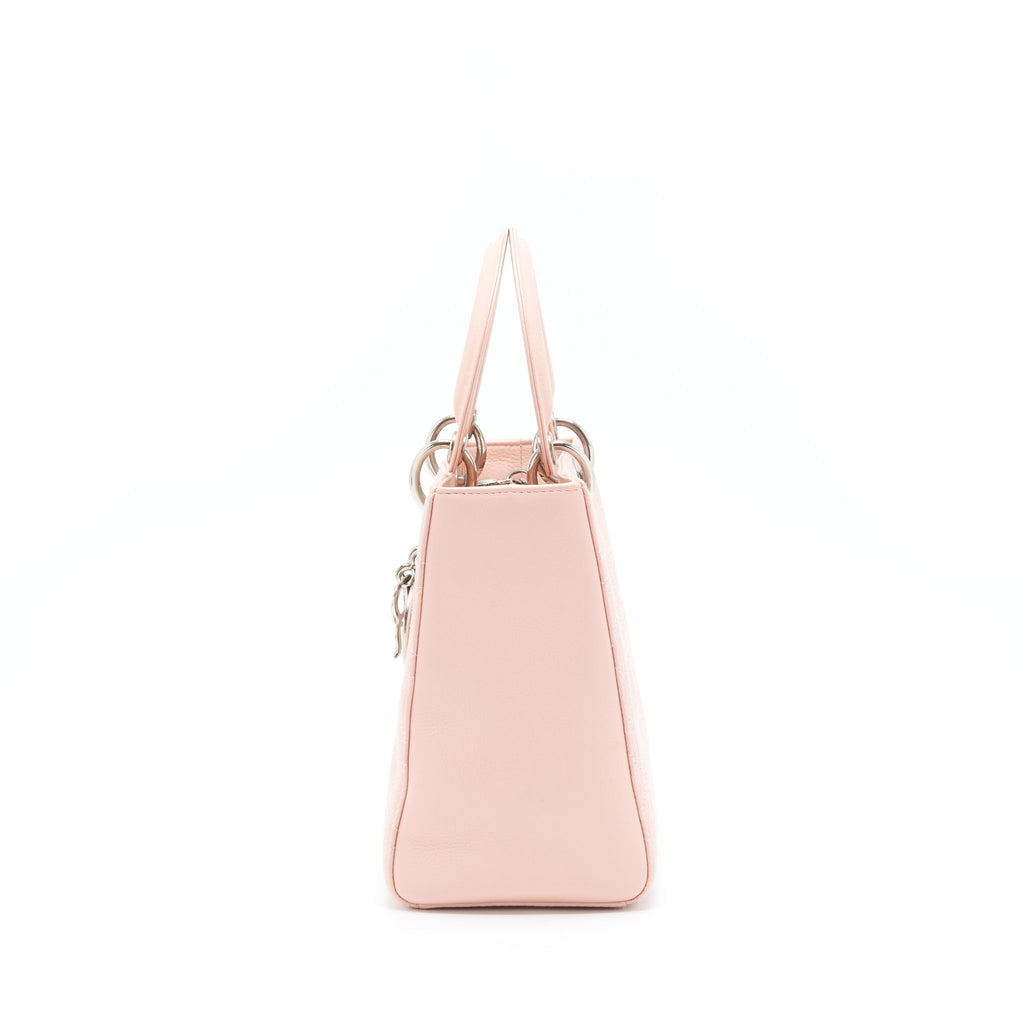 DIOR MEDIUM LADY DIOR CALFSKIN LIGHT PINK SHW