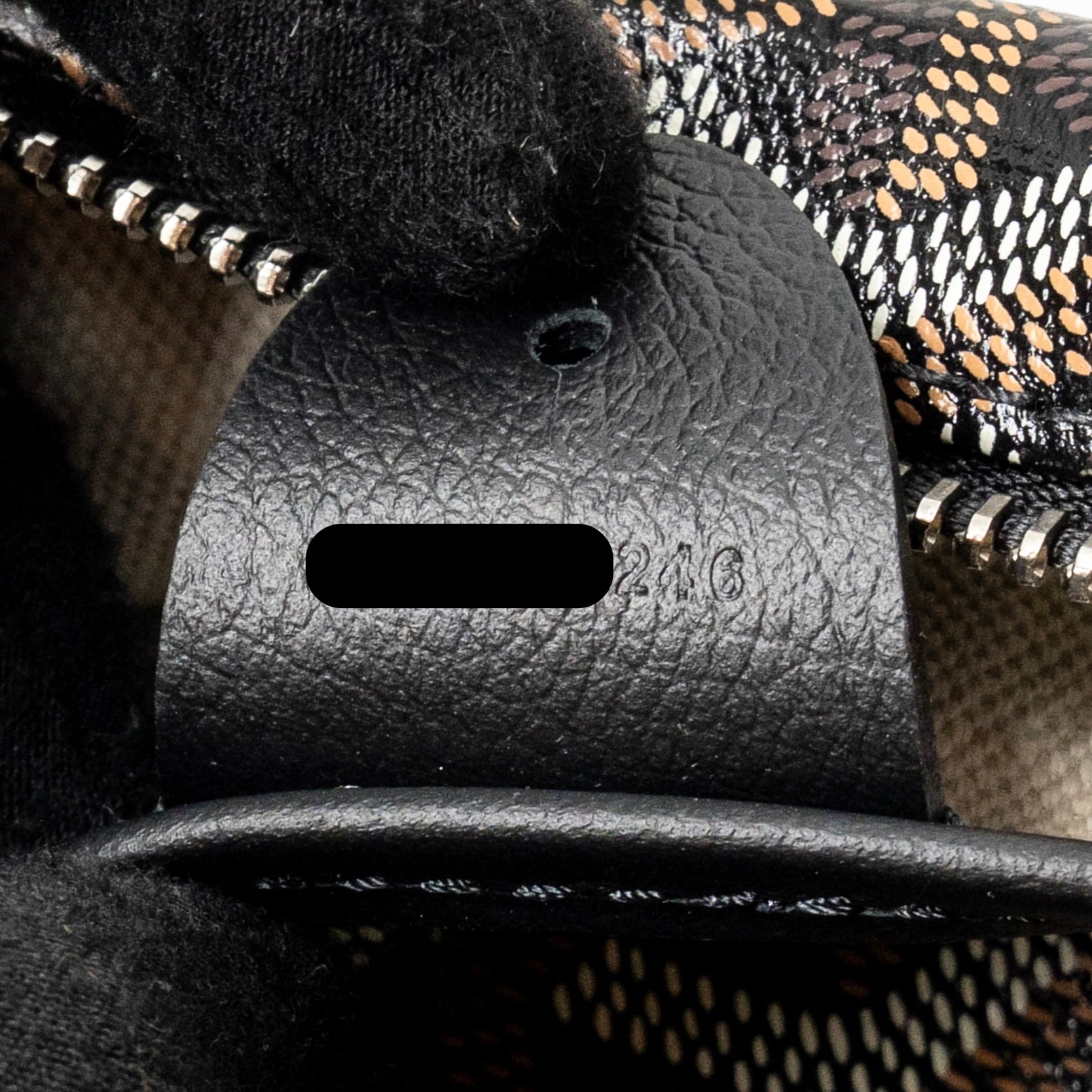 GOYARD ARTOIS MM HANDBAG GOYARDINE CANVAS/CALFSKIN BLACK SHW