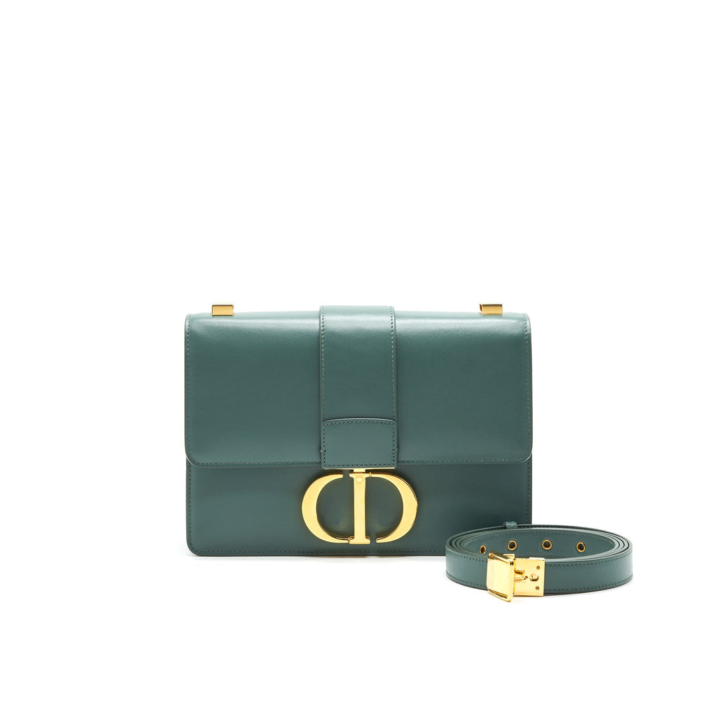 DIOR 30 MONTAIGNE MEDIUM BAG CALFSKIN GREEN
