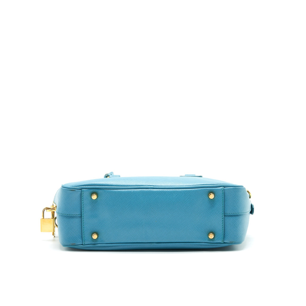 PRADA SAFFIANO TOP-HANDLE BAG BLUE