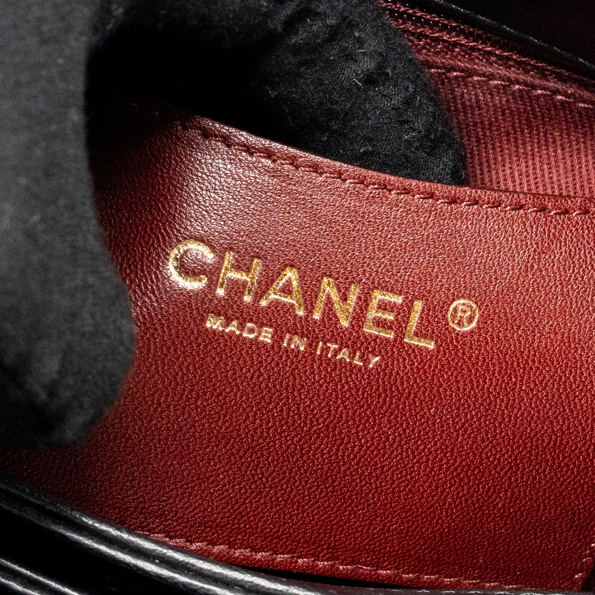 CHANEL JUST MADEMOISELLE BOWLING BAG LAMBSKIN BLACK GHW