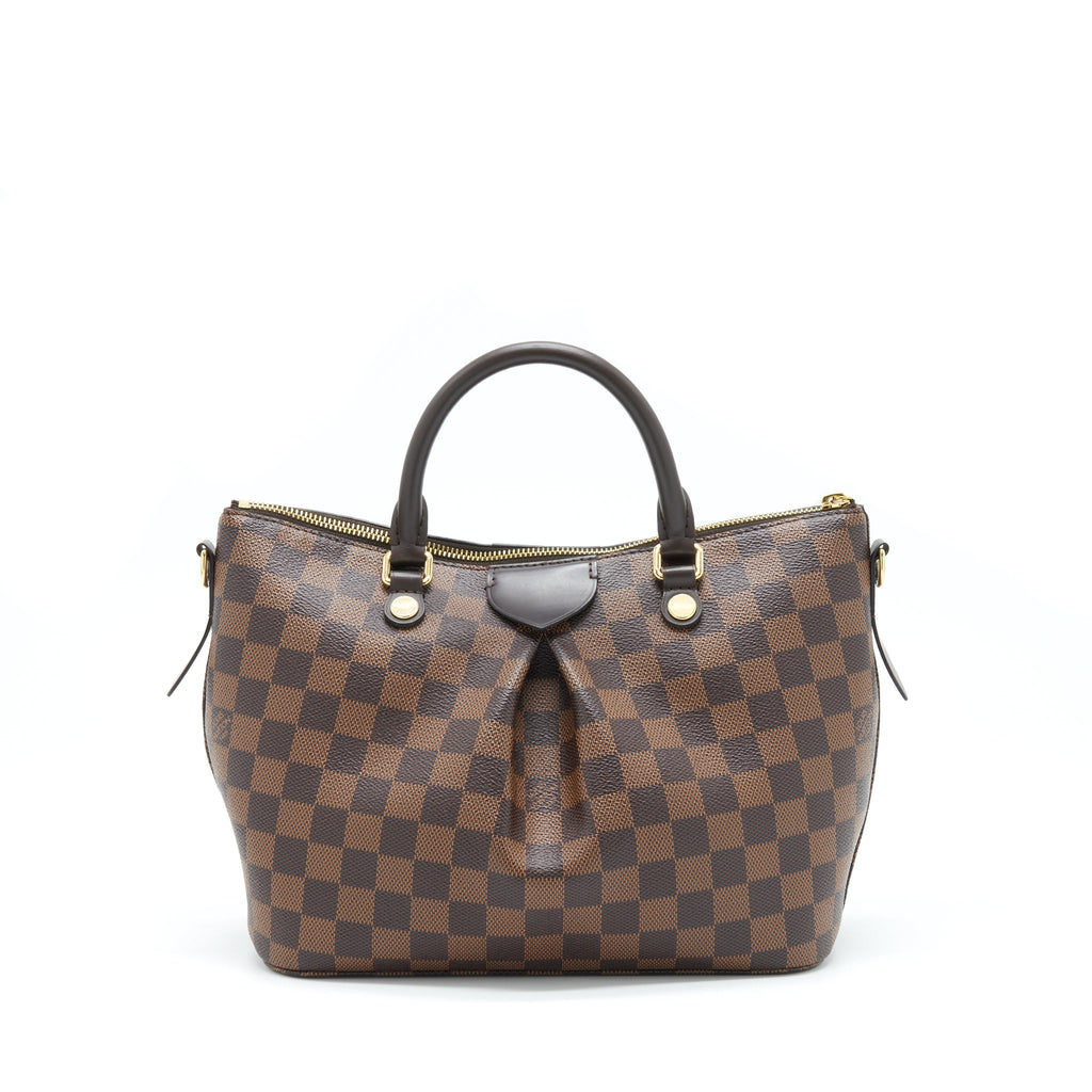 LOUIS VUITTON SIENA MM SHOULDER BAG DAMIER EBENE GHW