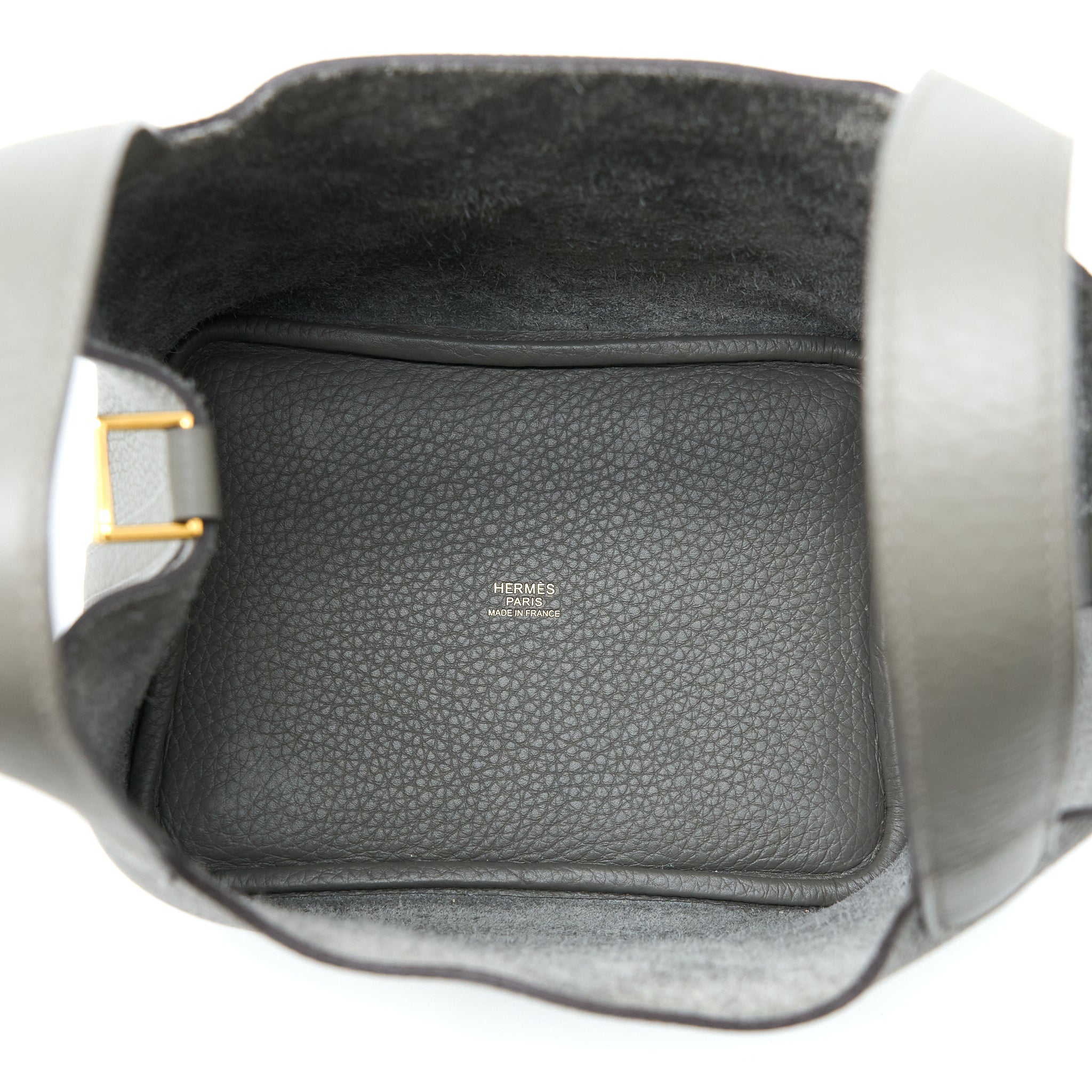 HERMES PICOTIN 18 LOCK BAG CLEMENCE 0L GRIS MEYER GHW
