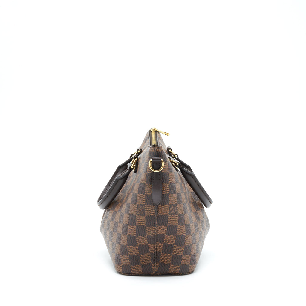 LOUIS VUITTON SIENA MM SHOULDER BAG DAMIER EBENE GHW
