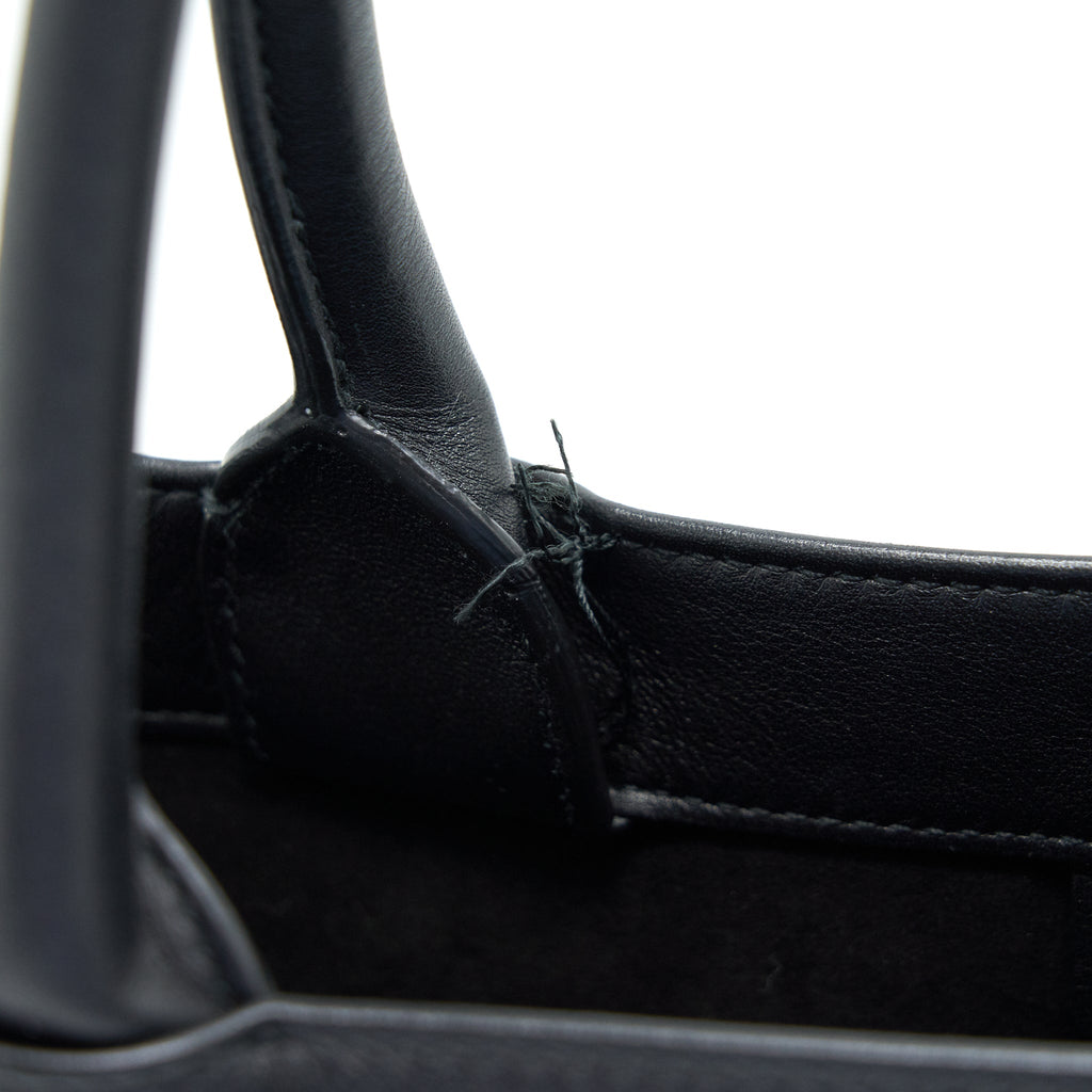 DIOR SMALL LEATHER BOOKTOTE SO BLACK