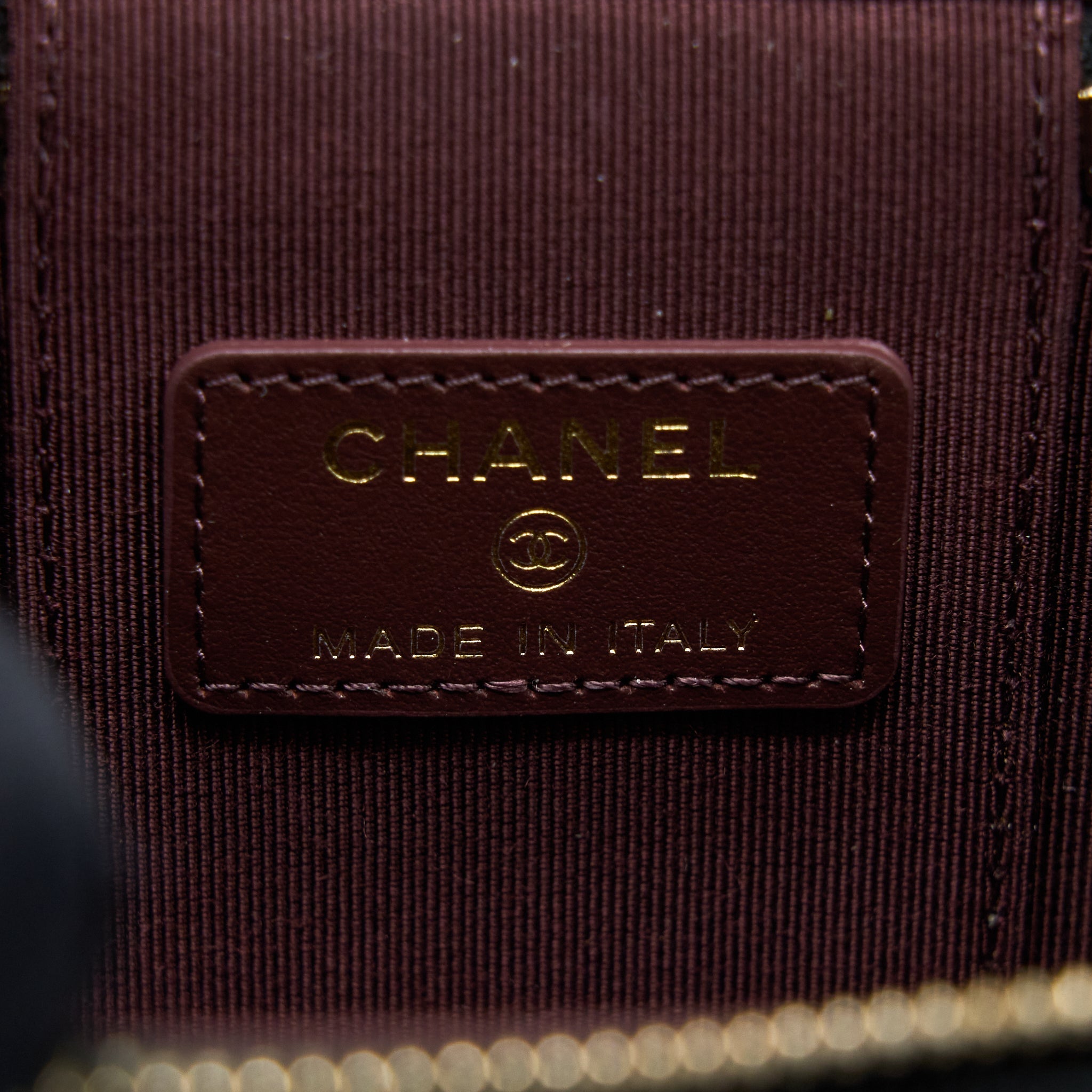 CHANEL MINI SQUARE VANITY CASE CAVIAR BLACK LGHW