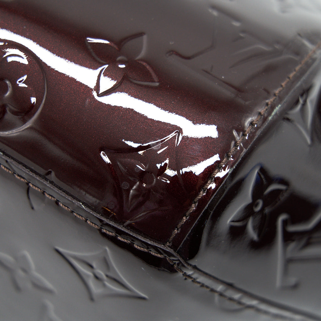 LOUIS VUITTON BOWLING TOTE SHOULDER BAG PATENT LEATHER