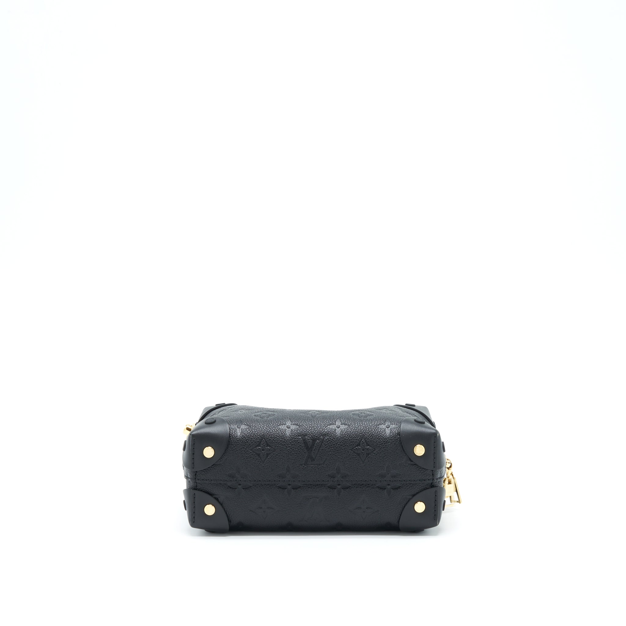 LOUIS VUITTON PETITE MALLE SOUPLE MONOGRAM EMPREINTE BLACK GHW