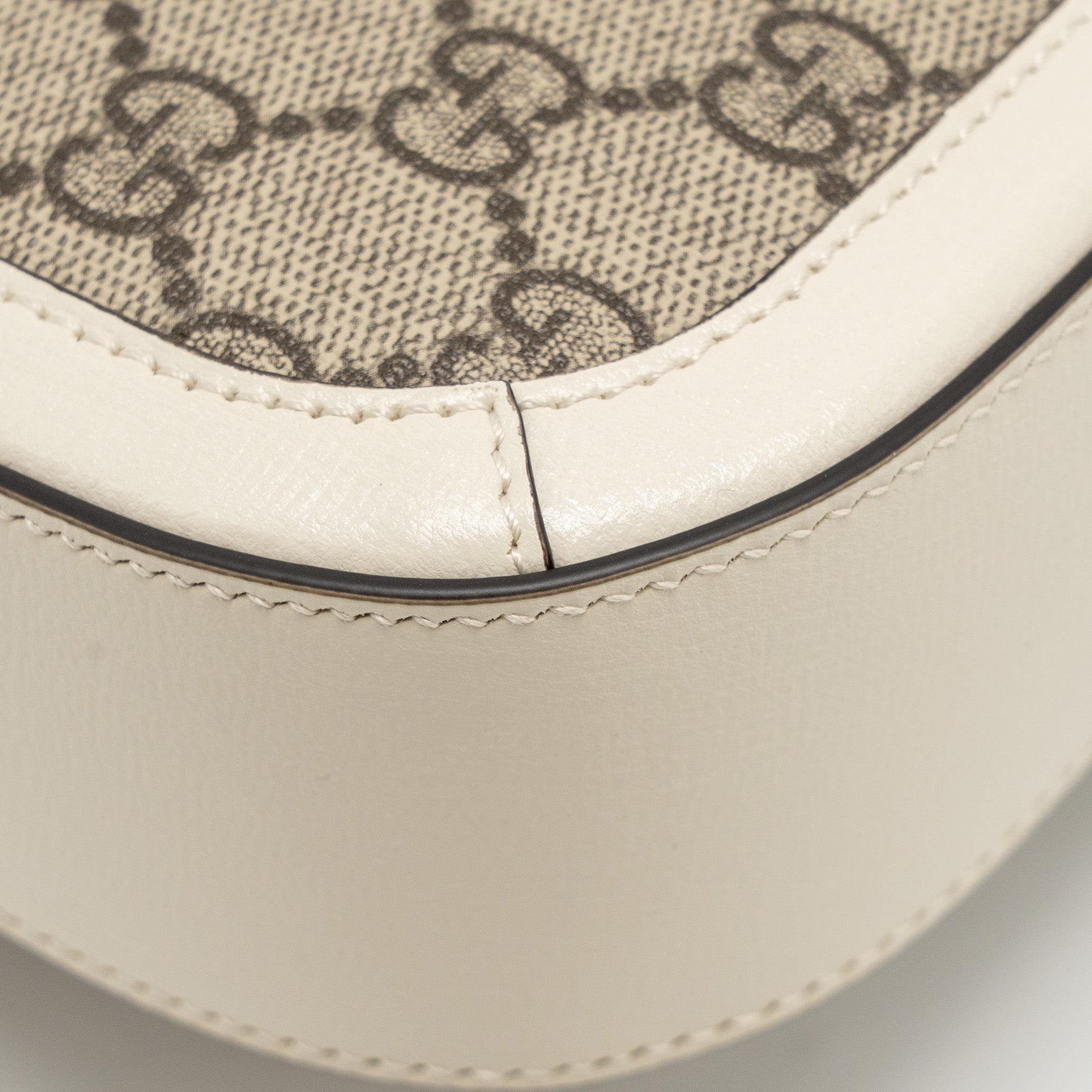 GUCCI MINI HORSEBIT 1955 BAG GG SUPREME CANVAS/LEATHER WHITE/MULTICOLOUR GHW