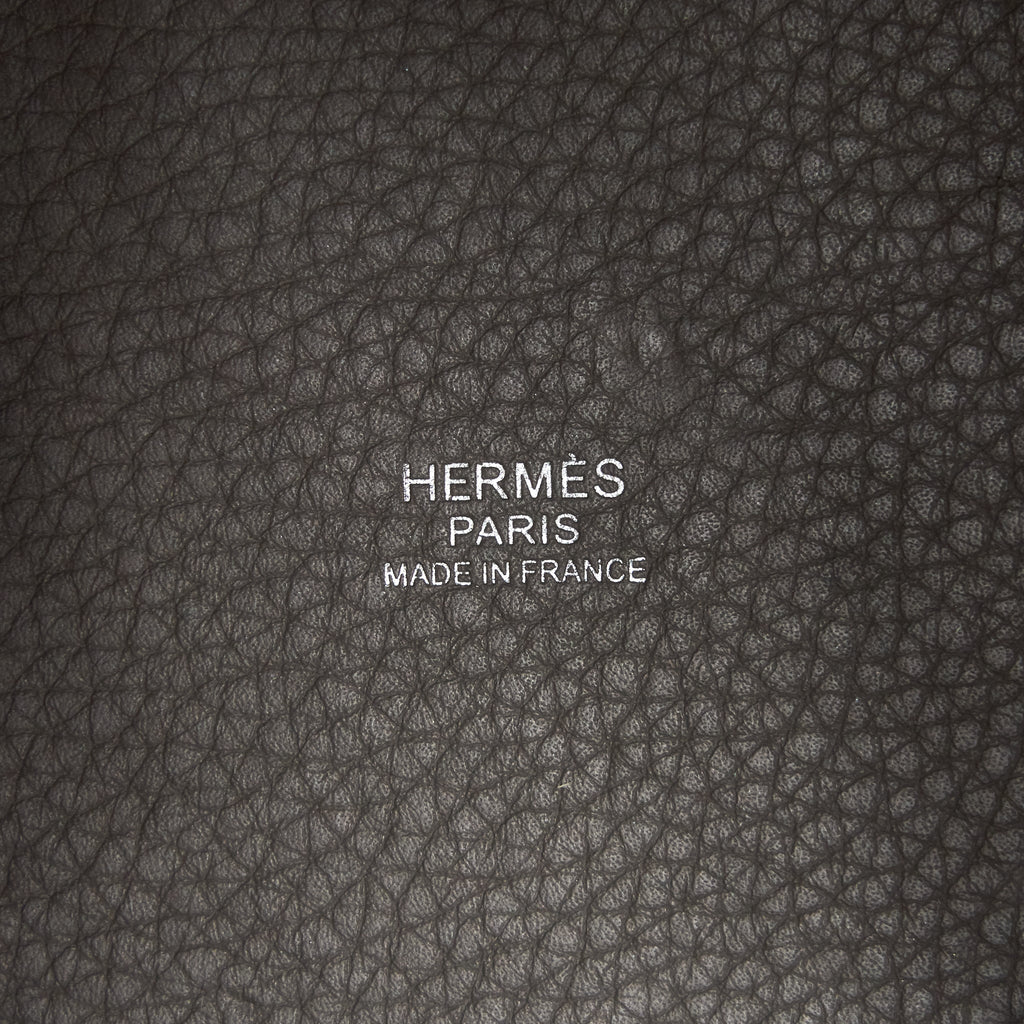 HERMES PICOTIN LOCK 22 GRIS ETAIN SHW
