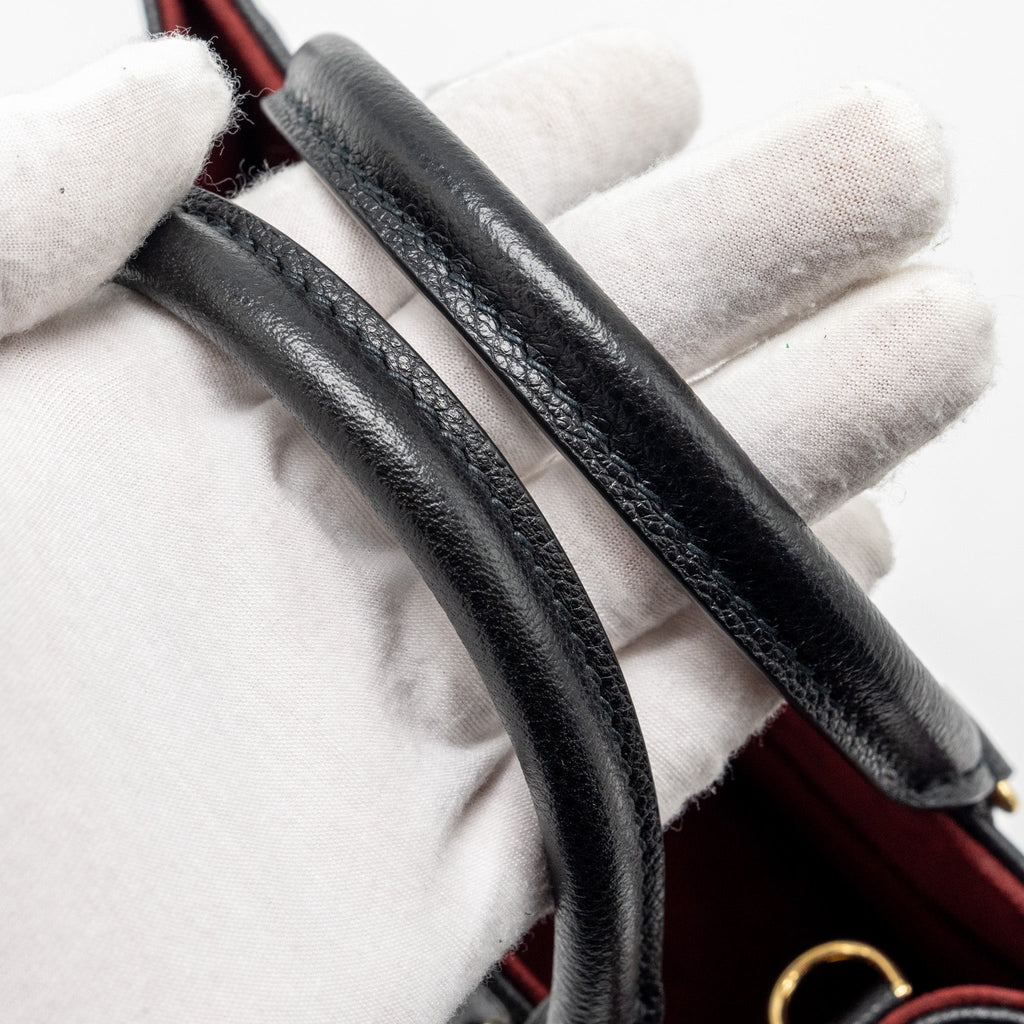 LOUIS VUITTON ONTHEGO PM BICOLOUR MONOGRAM EMPREINTE BLACK GHW