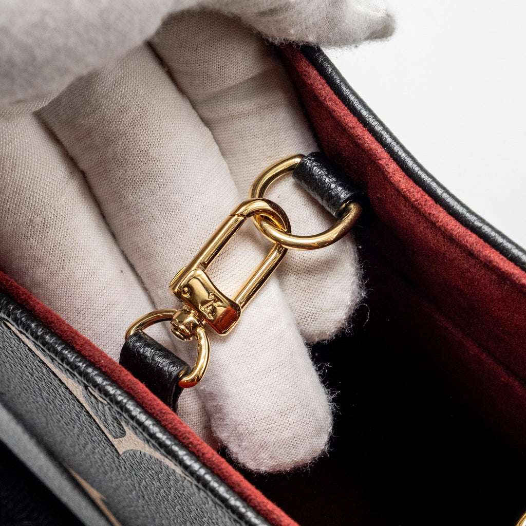 LOUIS VUITTON ONTHEGO PM BICOLOUR MONOGRAM EMPREINTE BLACK GHW