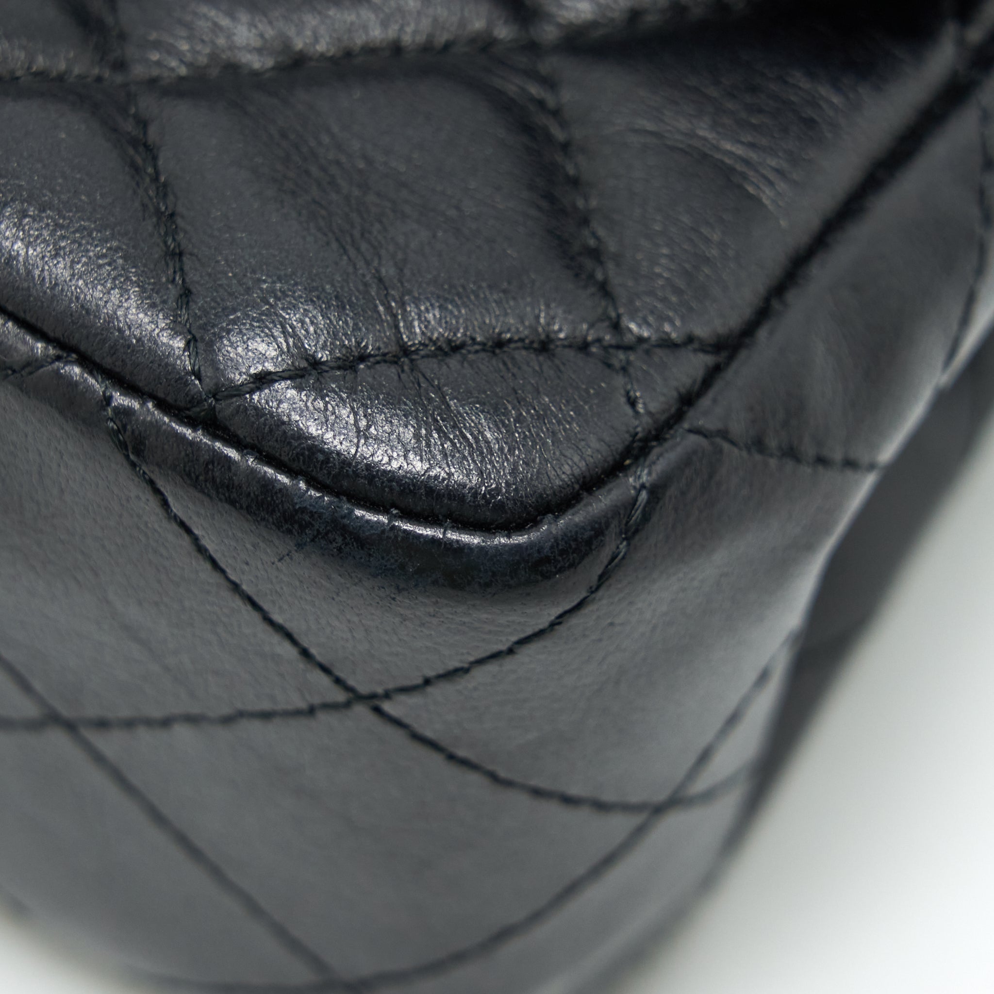 CHANEL MINI RECTANGULAR FLAP BAG LAMBSKIN BLACK GHW