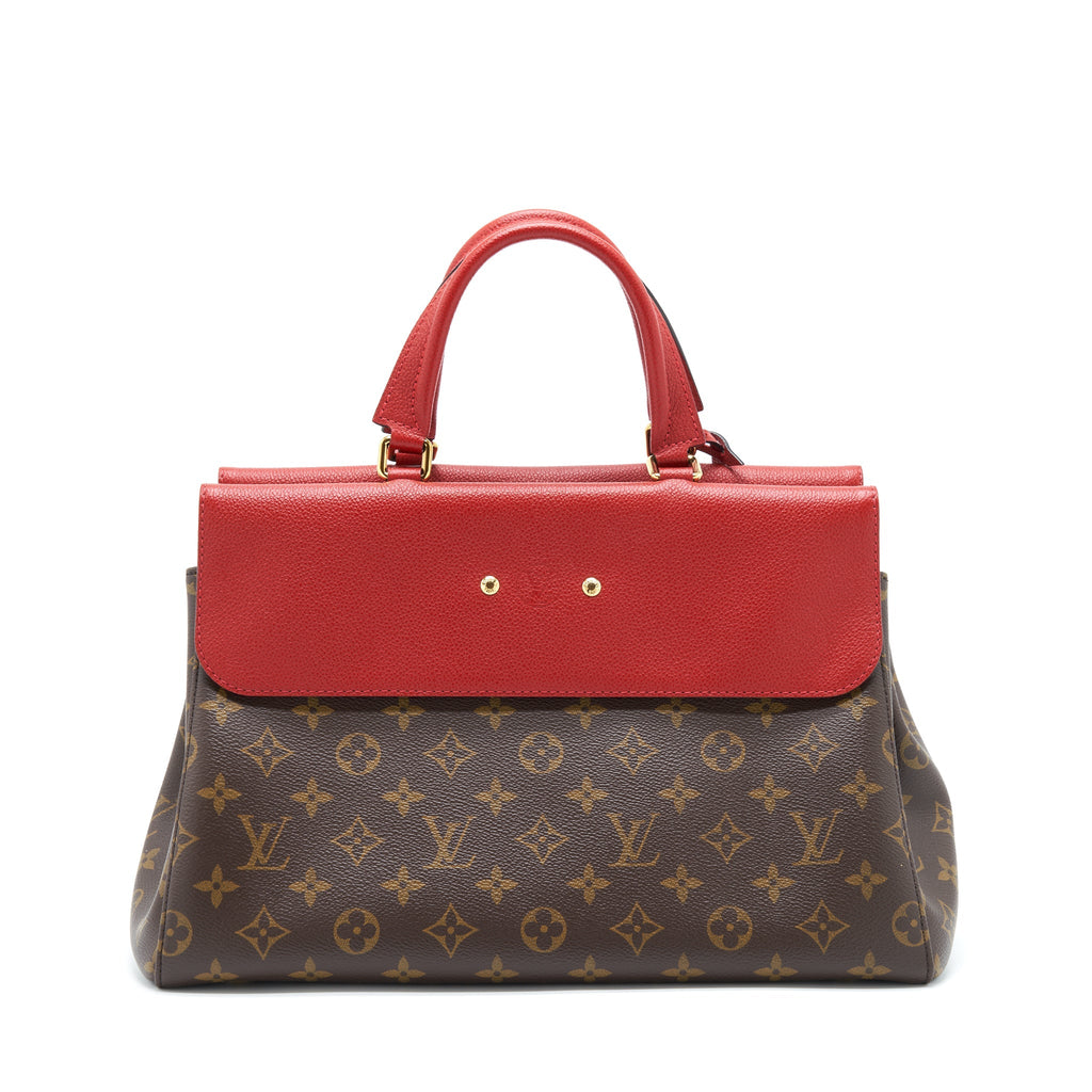 LOUIS VUITTON VENUS BAG LEATHER/MONOGRAM CANVAS RED YEAR 2016