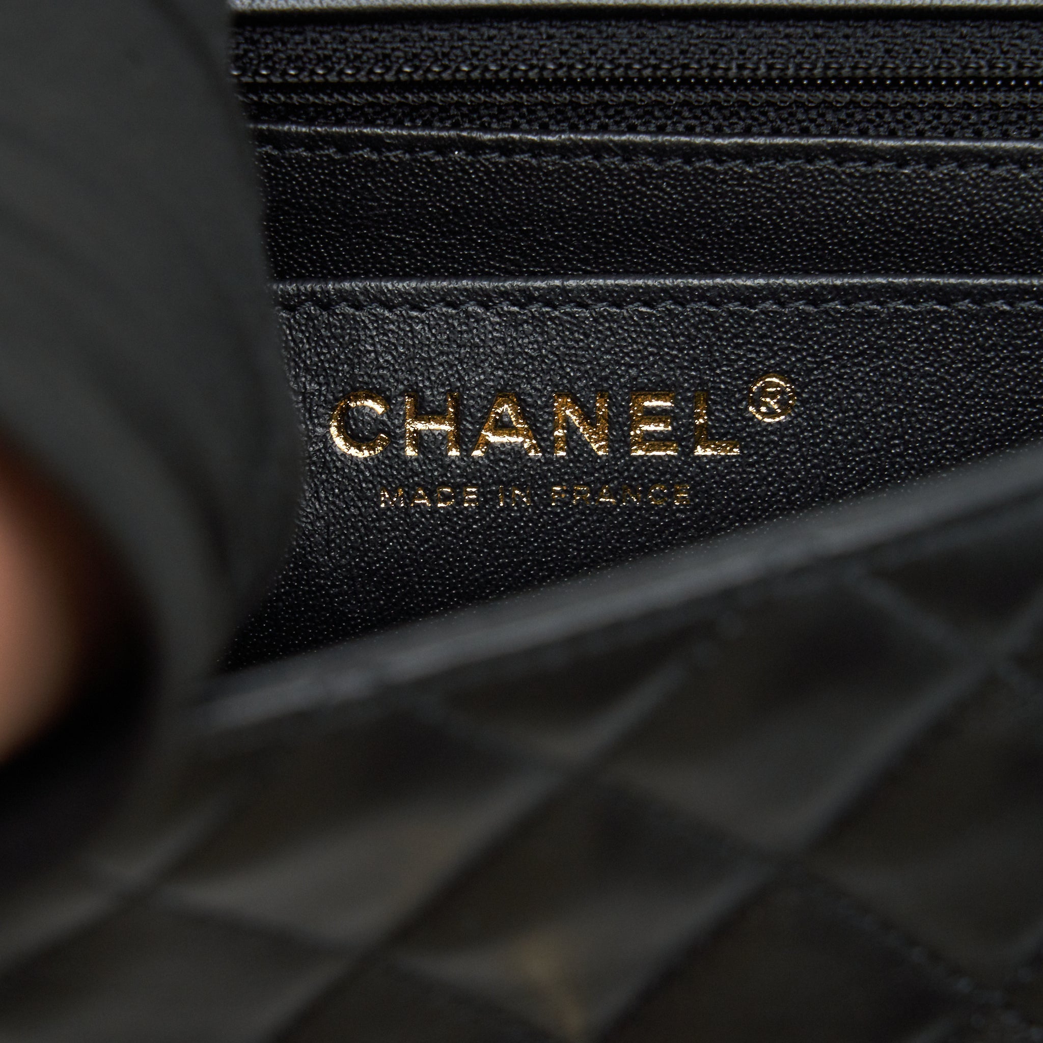 CHANEL MINI RECTANGULAR FLAP BAG LAMBSKIN BLACK LGHW (MICROCHIP)