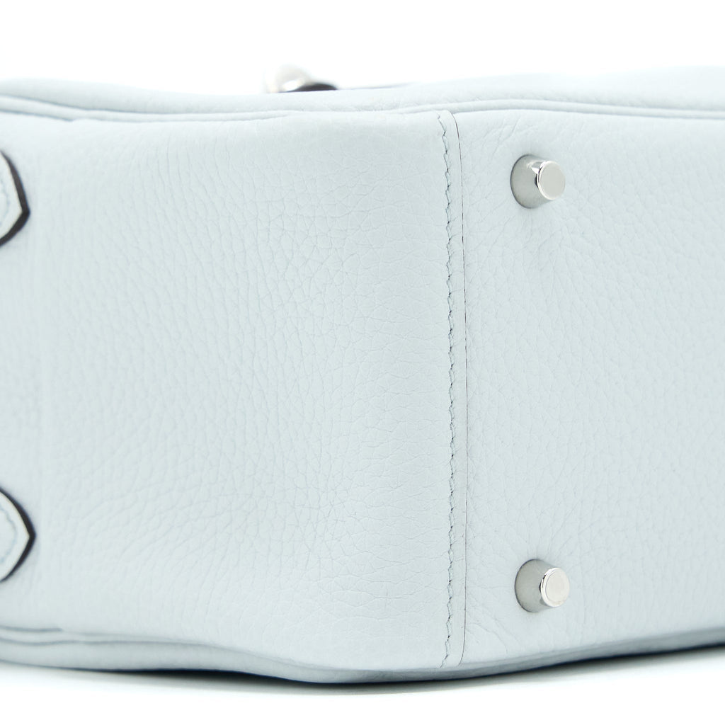 HERMES MINI LINDY CLEMENCE BLUE PALE SHW