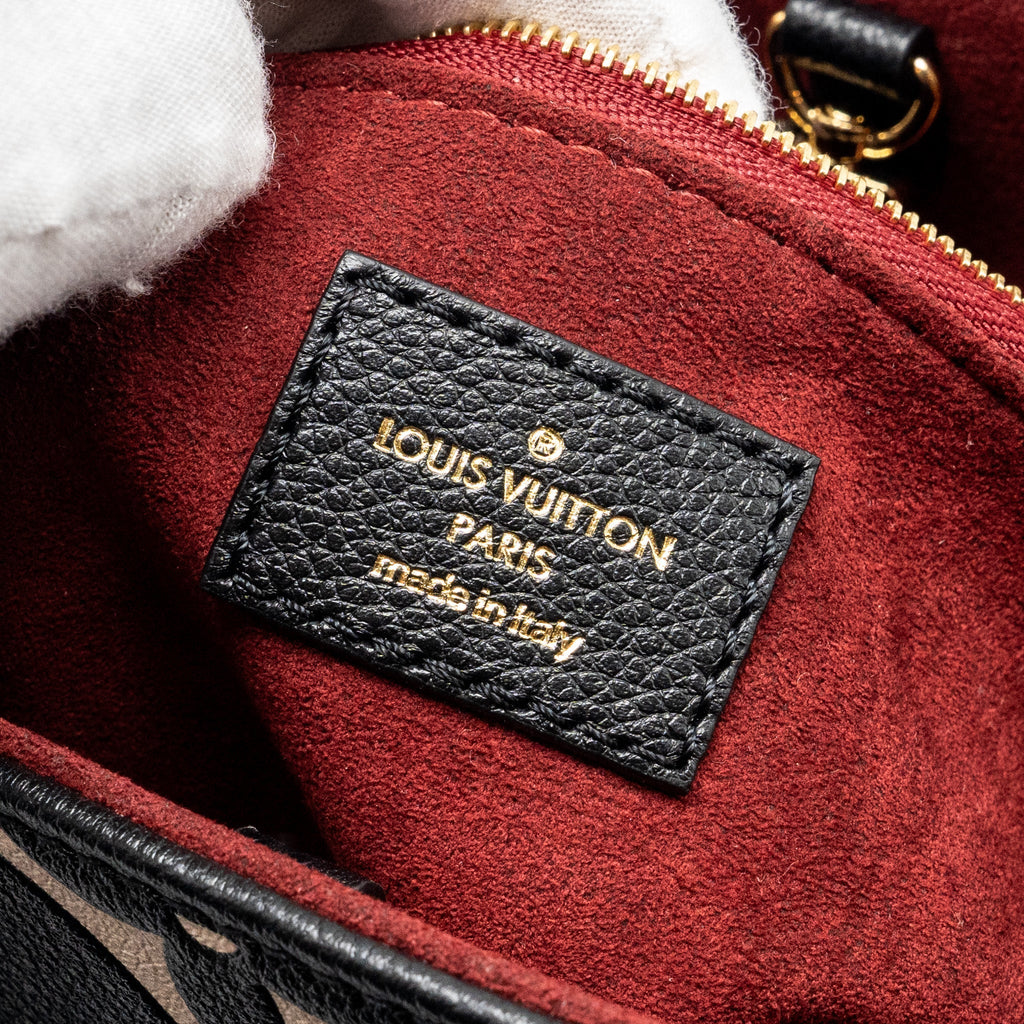 LOUIS VUITTON ONTHEGO PM BICOLOUR MONOGRAM EMPREINTE BLACK GHW