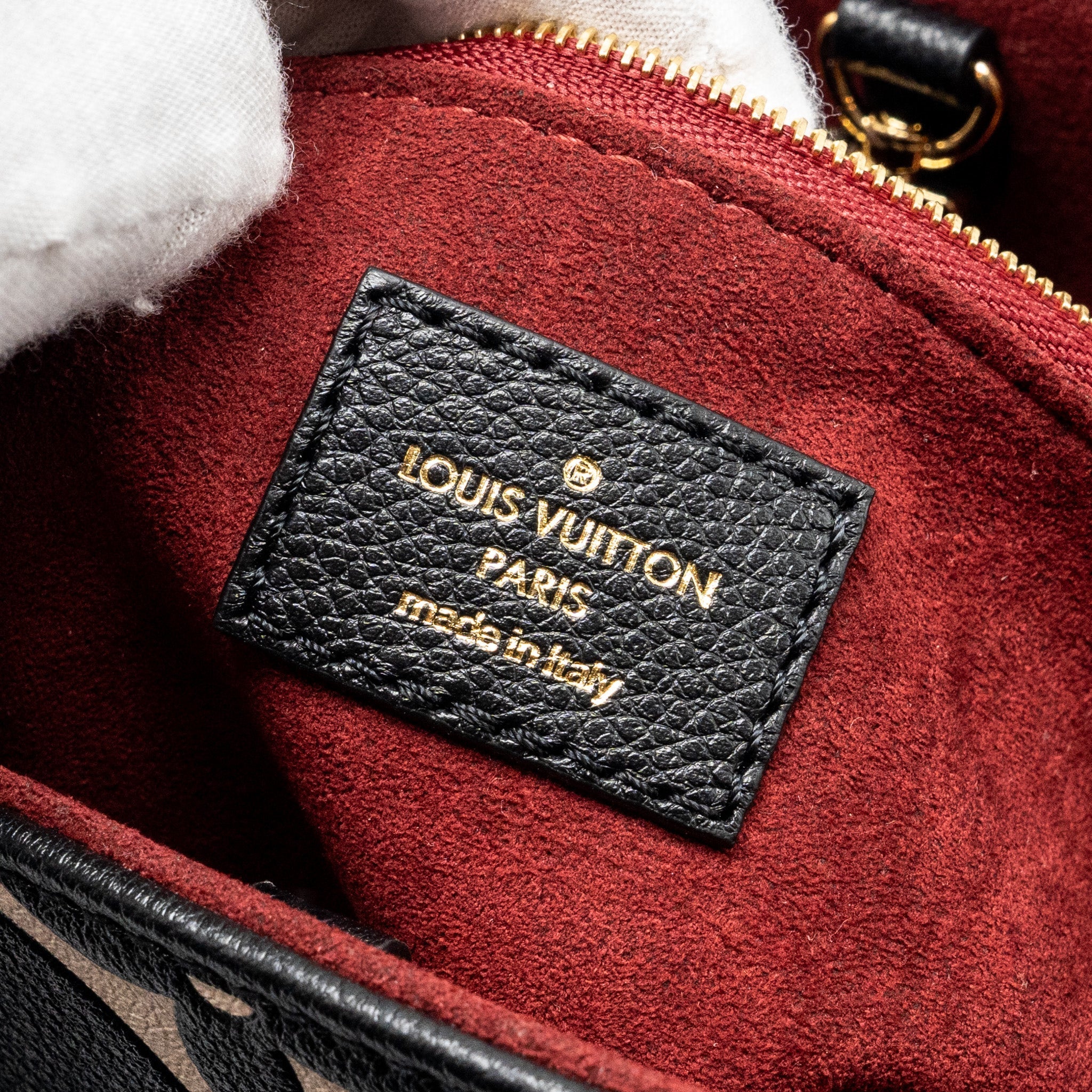LOUIS VUITTON ONTHEGO PM BICOLOUR MONOGRAM EMPREINTE BLACK GHW