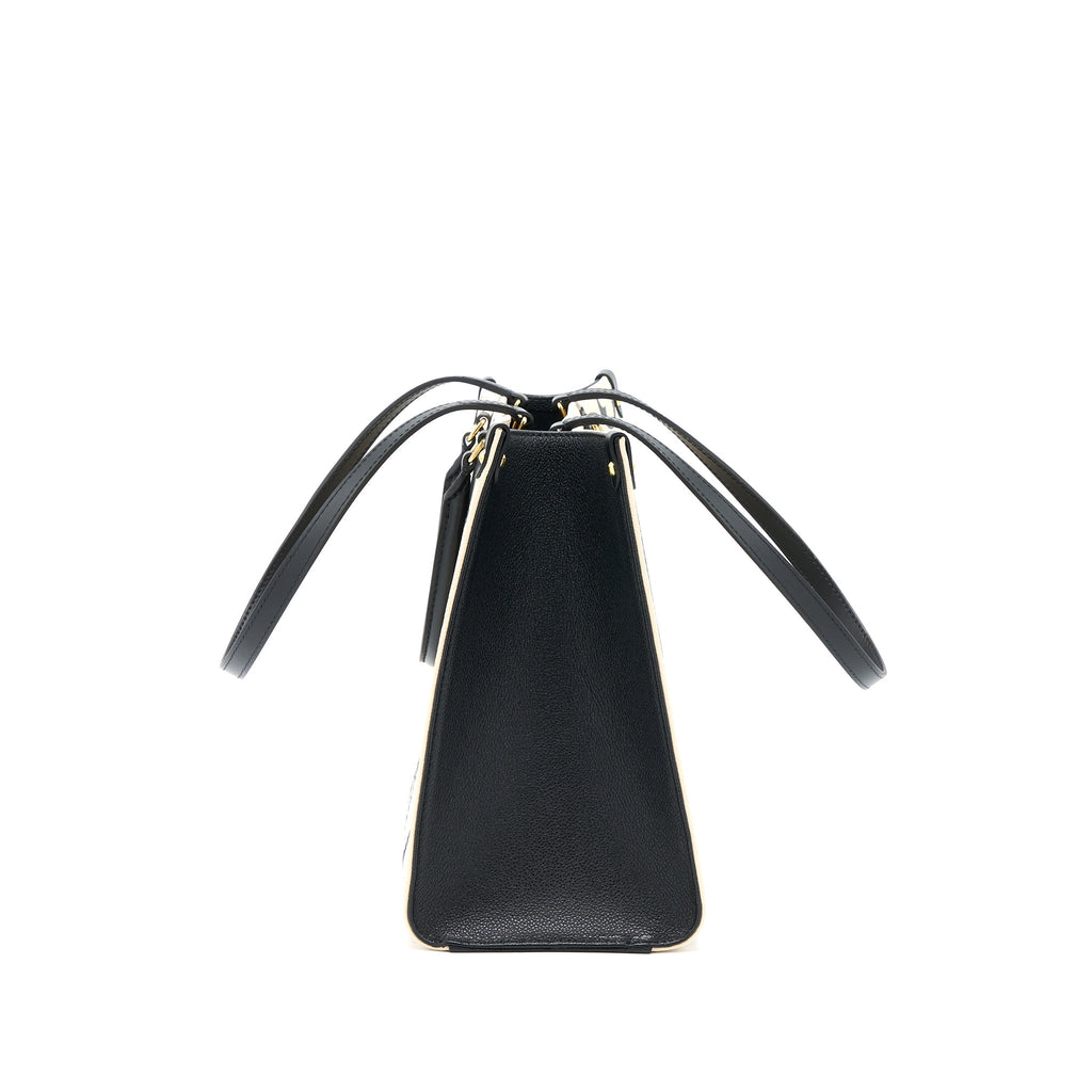 LOUIS VUITTON ONTHEGO MM EMPREINTE CREAM/ BLACK GHW (NEW VERSION)
