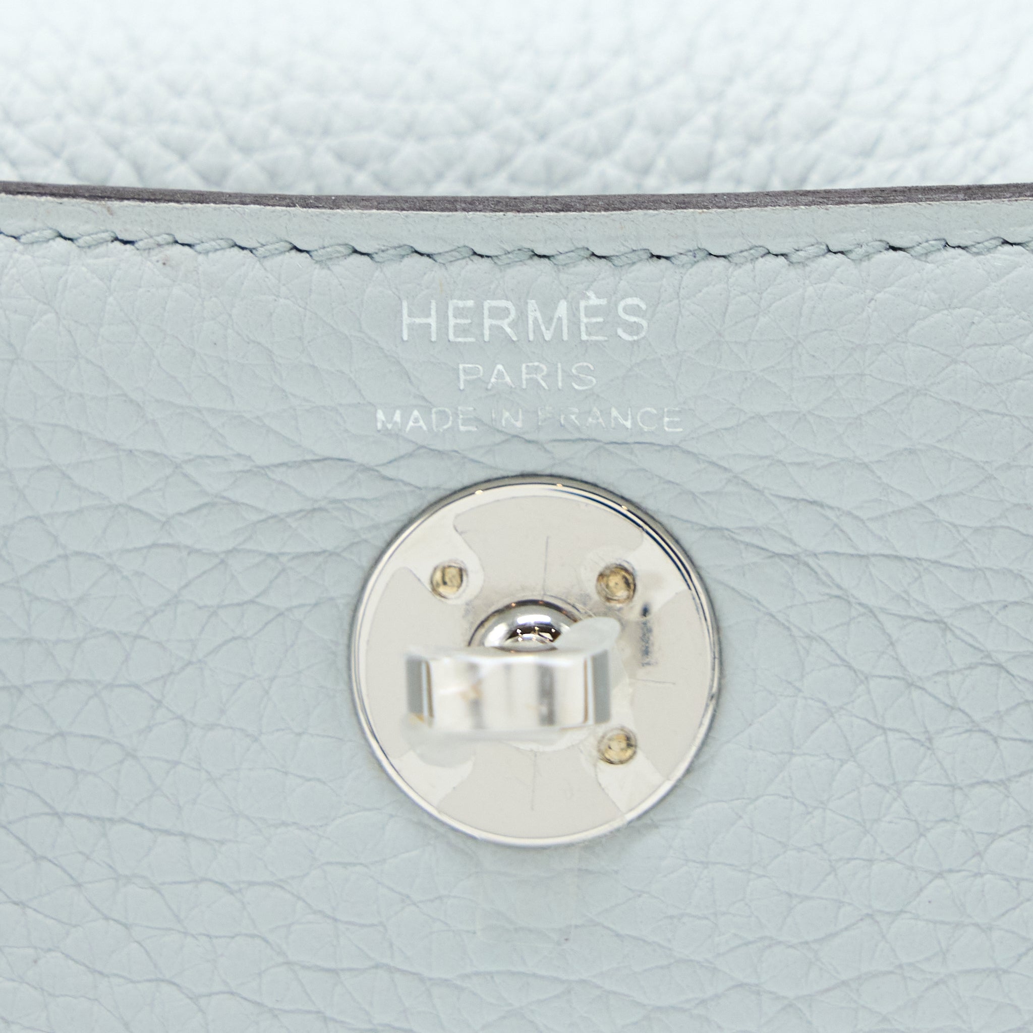 HERMES MINI LINDY CLEMENCE BLUE PALE SHW