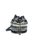 CHANEL RUE CAMBORNE BUCKET BAG FABRIC MULTICOLOUR SHW