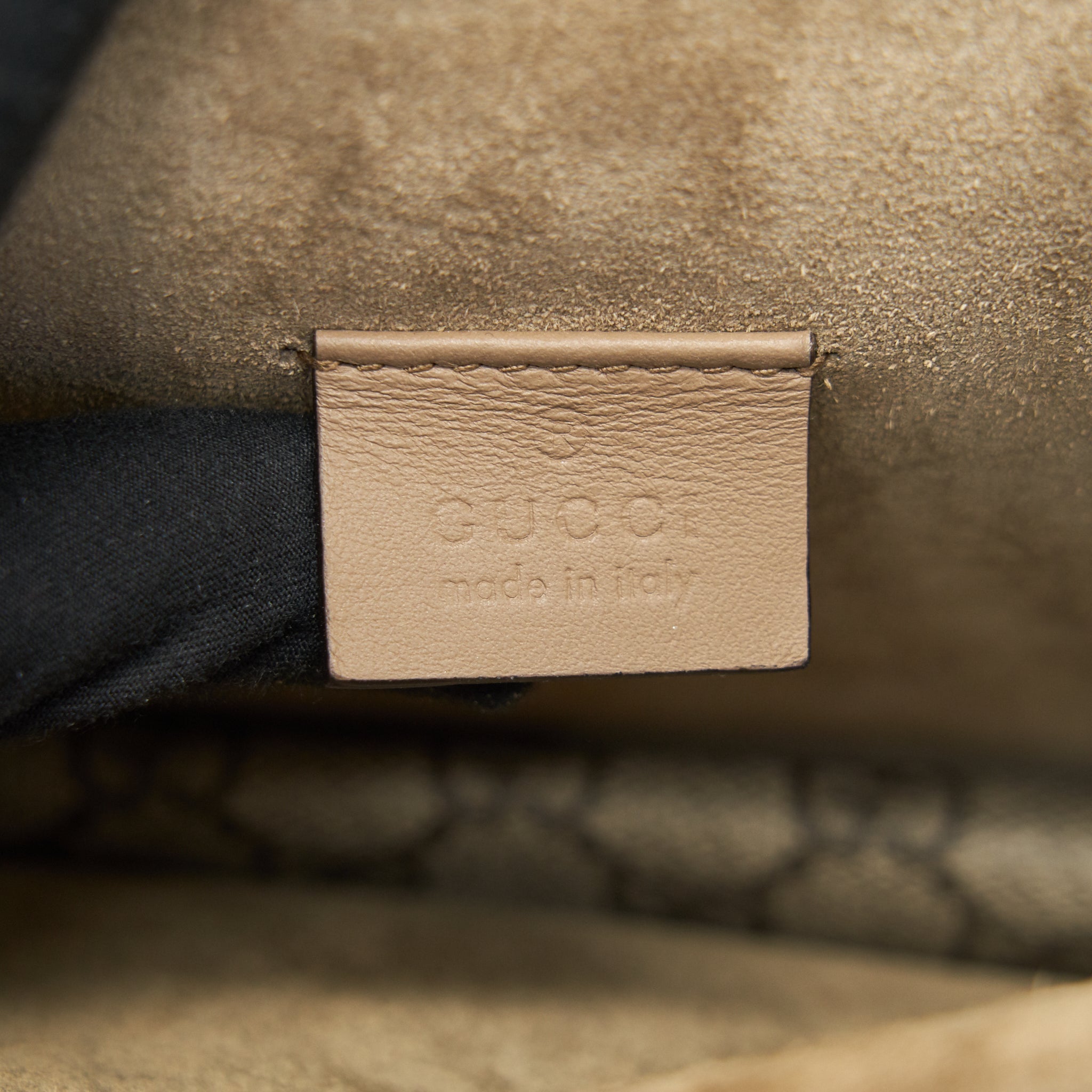 GUCCI DIONYSUS GG SUPREME MINI BAG IN BEIGE