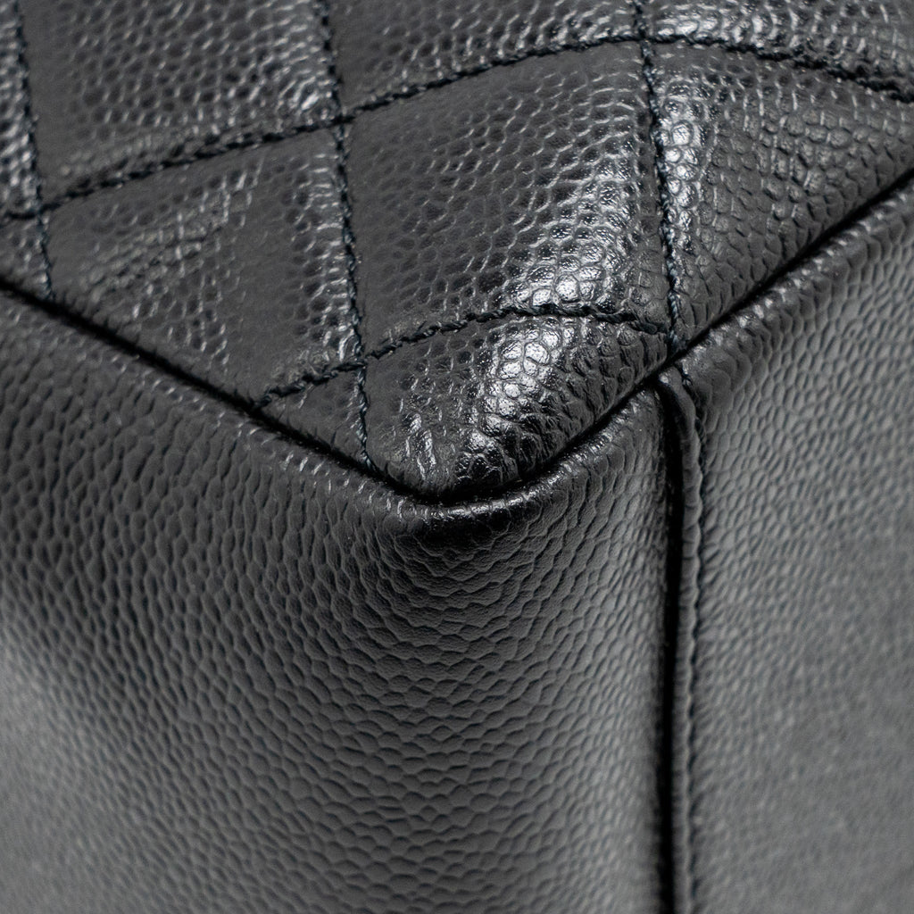 CHANEL GRAND SHOPPING TOTE CAVIAR BLACK SHW