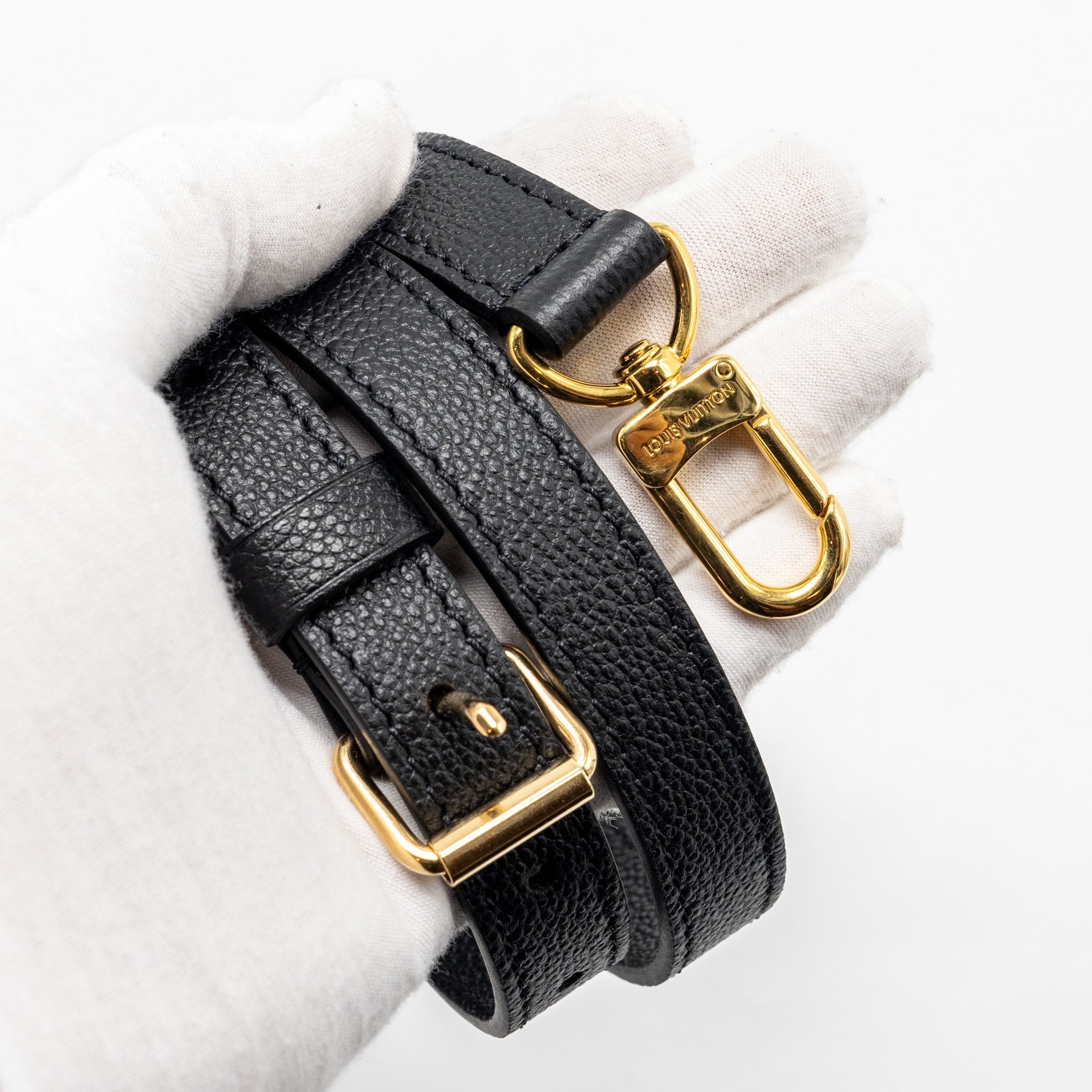 LOUIS VUITTON ONTHEGO PM BICOLOUR MONOGRAM EMPREINTE BLACK GHW