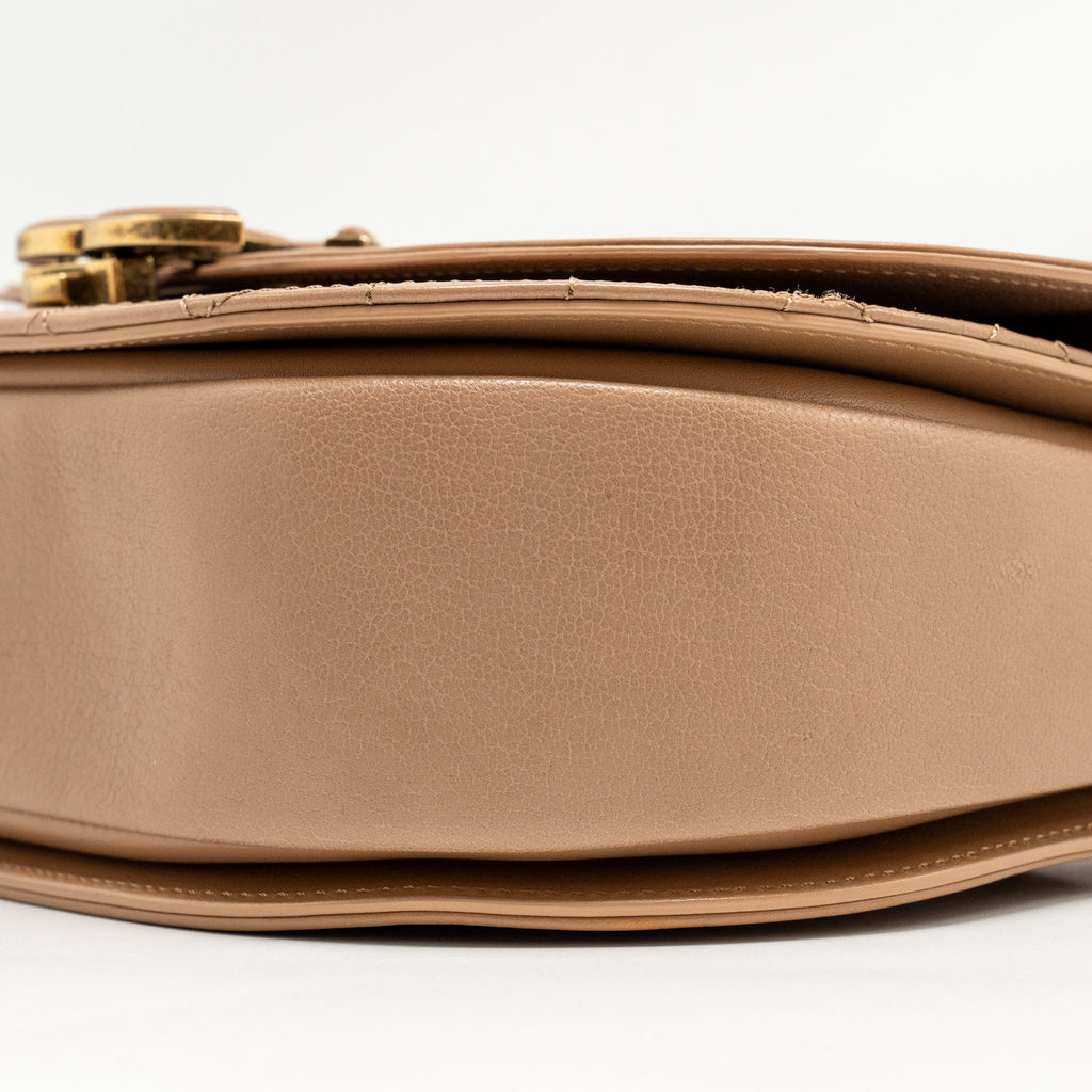 CHANEL COCO CURVE FLAP BAG CALFSKIN BEIGE GHW