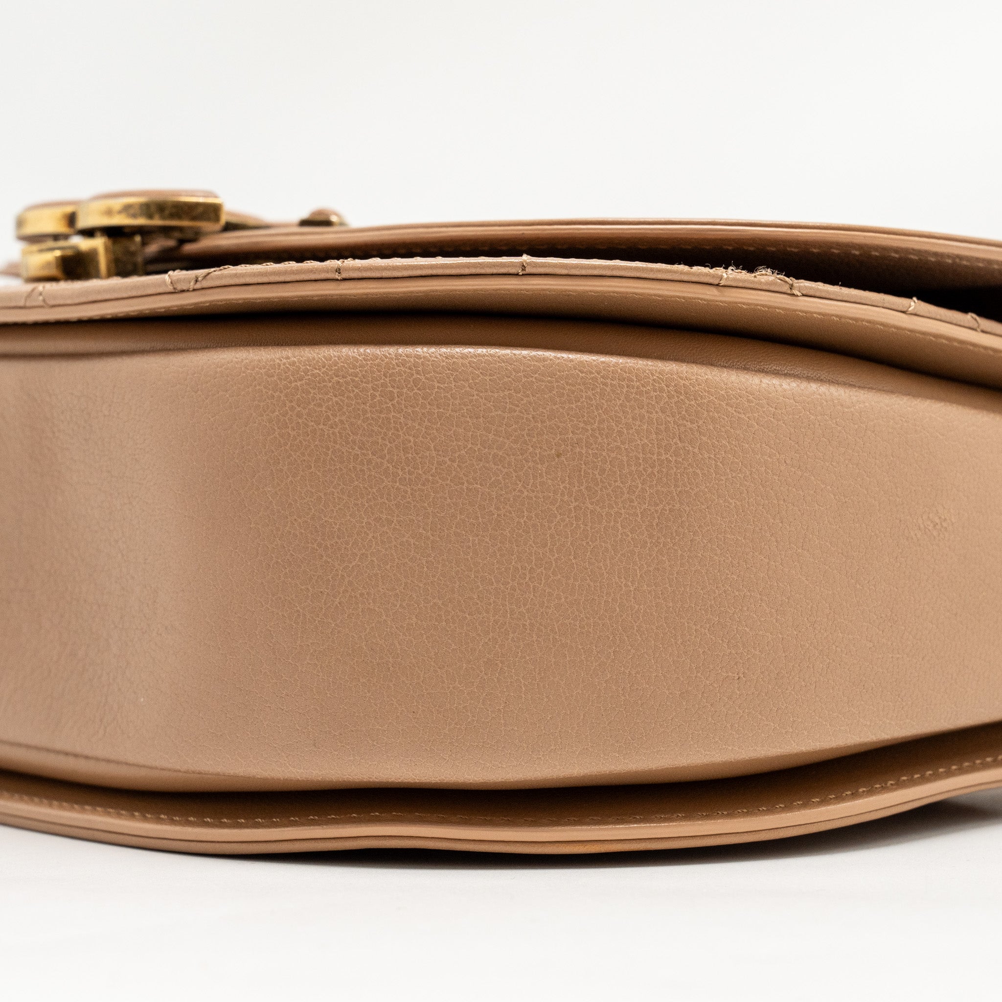 CHANEL COCO CURVE FLAP BAG CALFSKIN BEIGE GHW