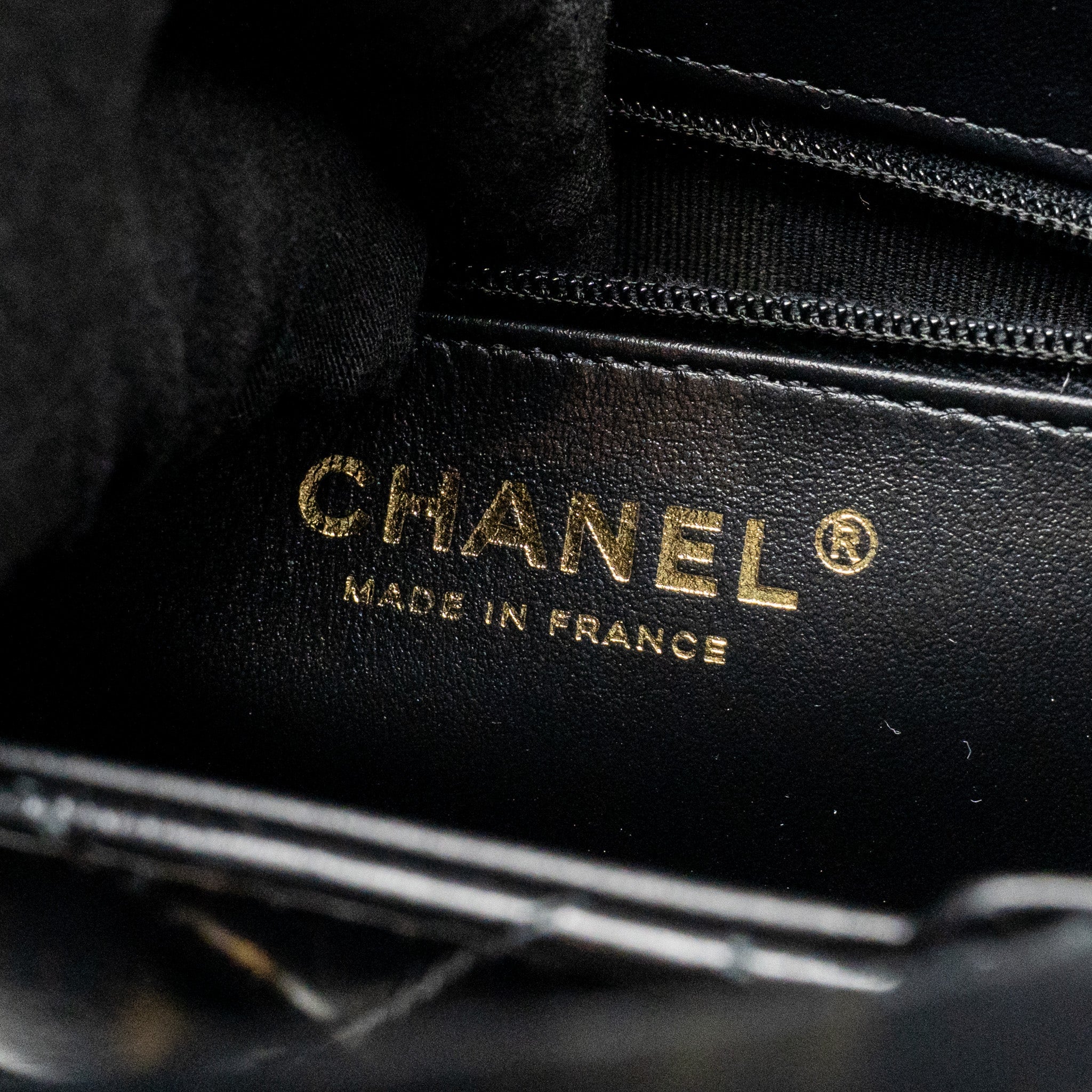 CHANEL MINI KELLY SHOPPING TOTE BAG CALFSKIN BLACK GHW (MICROCHIP)