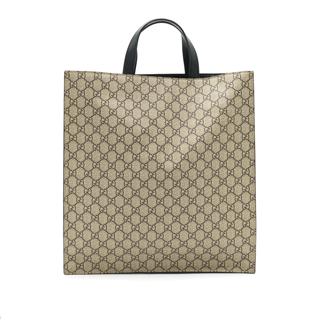 GUCCI SUPREME CANVAS WITH BEE TOTE BAG