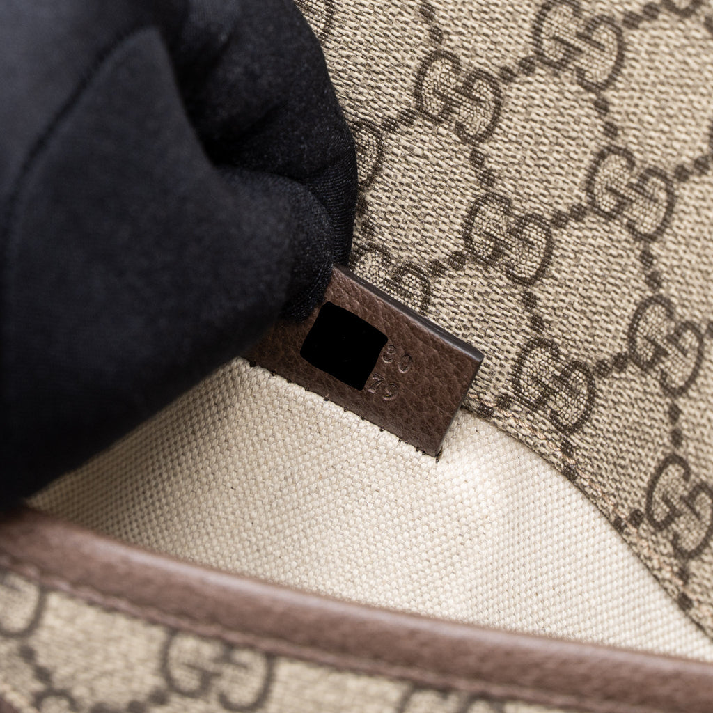 GUCCI NEO VINTAGE BELT BAG GG SUPREME CANVAS BRUSHED GHW