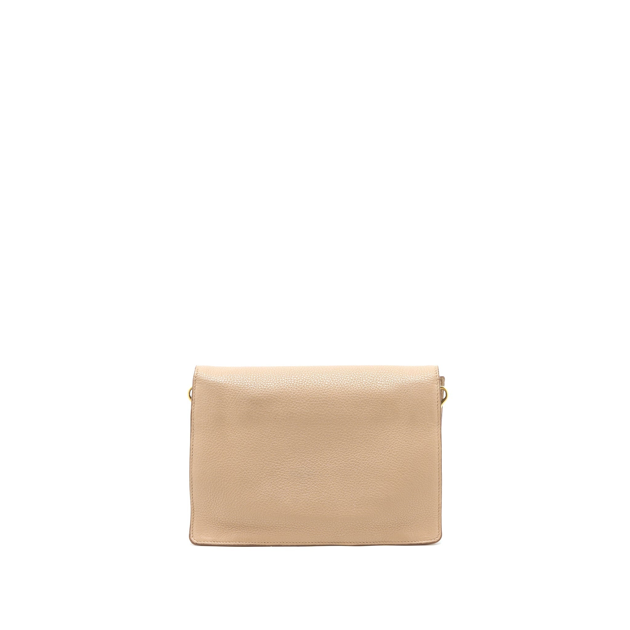 PRADA PATTINA BAG CALFSKIN CAMMEO GHW