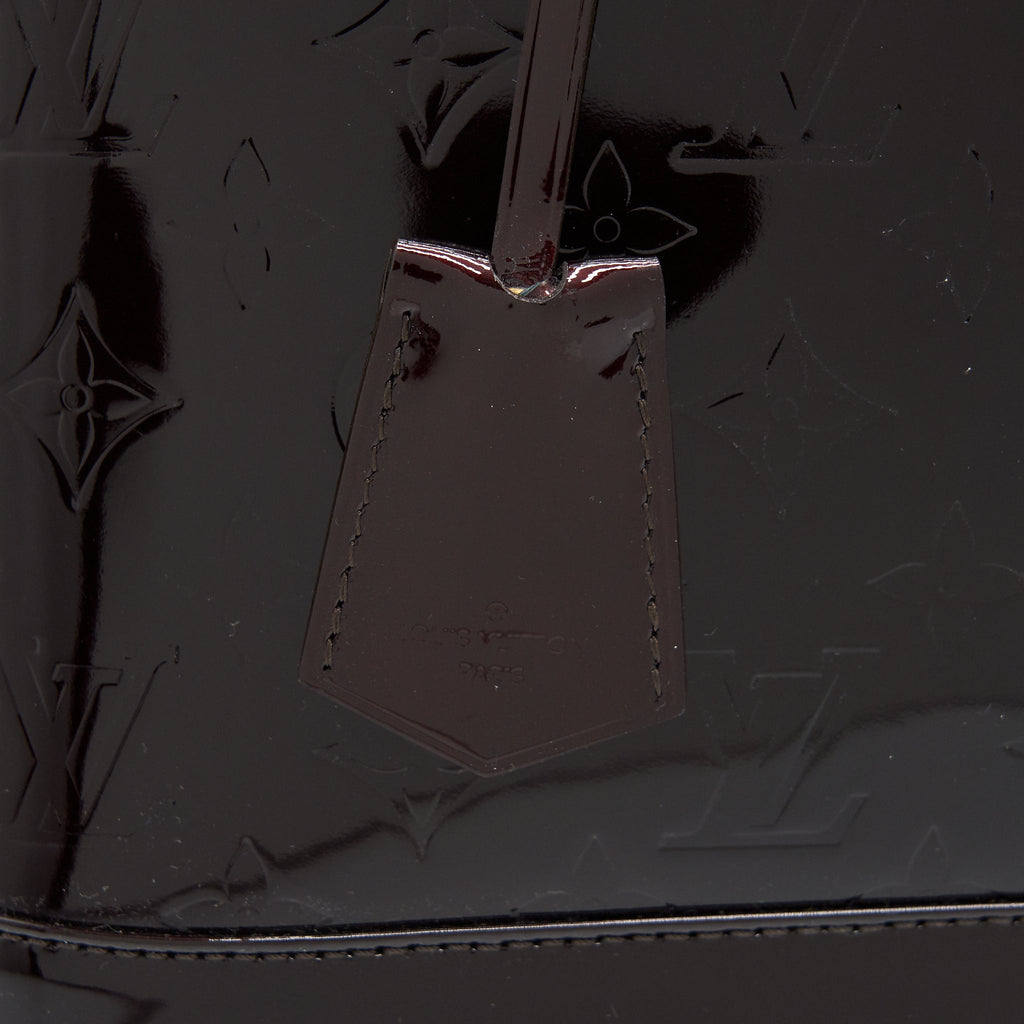 LOUIS VUITTON ALMA GM PATENT LEATHER AMARANTE VERNIS