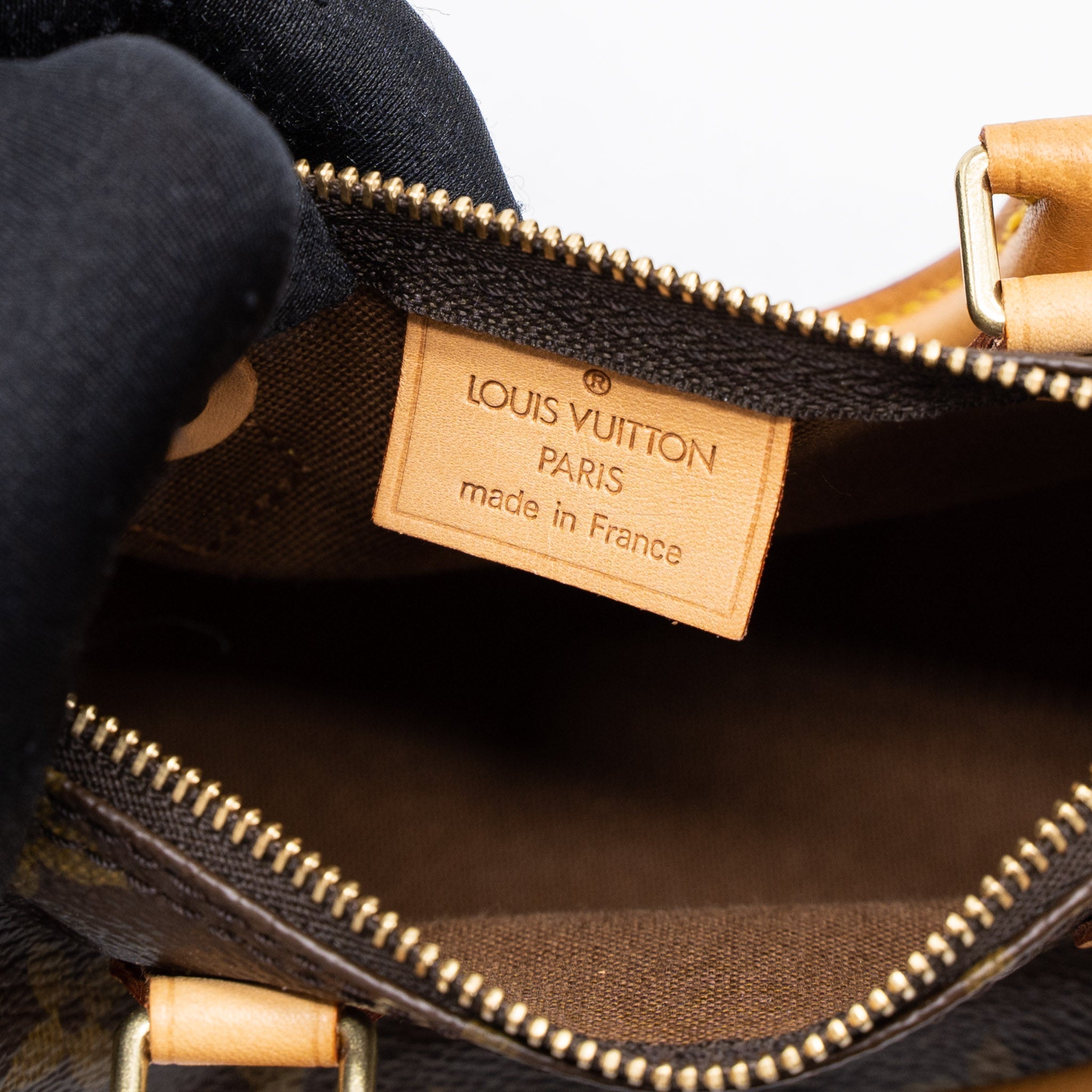 LOUIS VUITTON VINTAGE NANO SPEEDY MONOGRAM CANVAS GHW