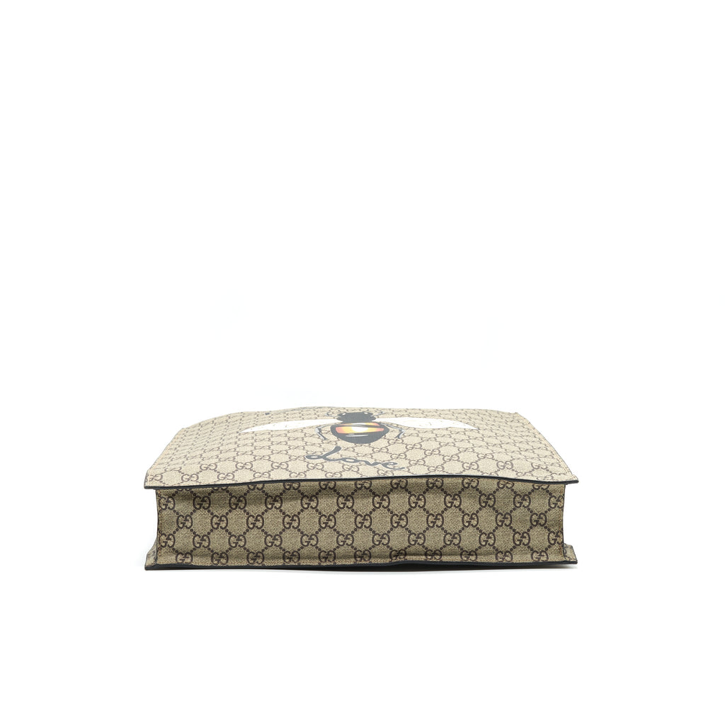 GUCCI SUPREME CANVAS WITH BEE TOTE BAG
